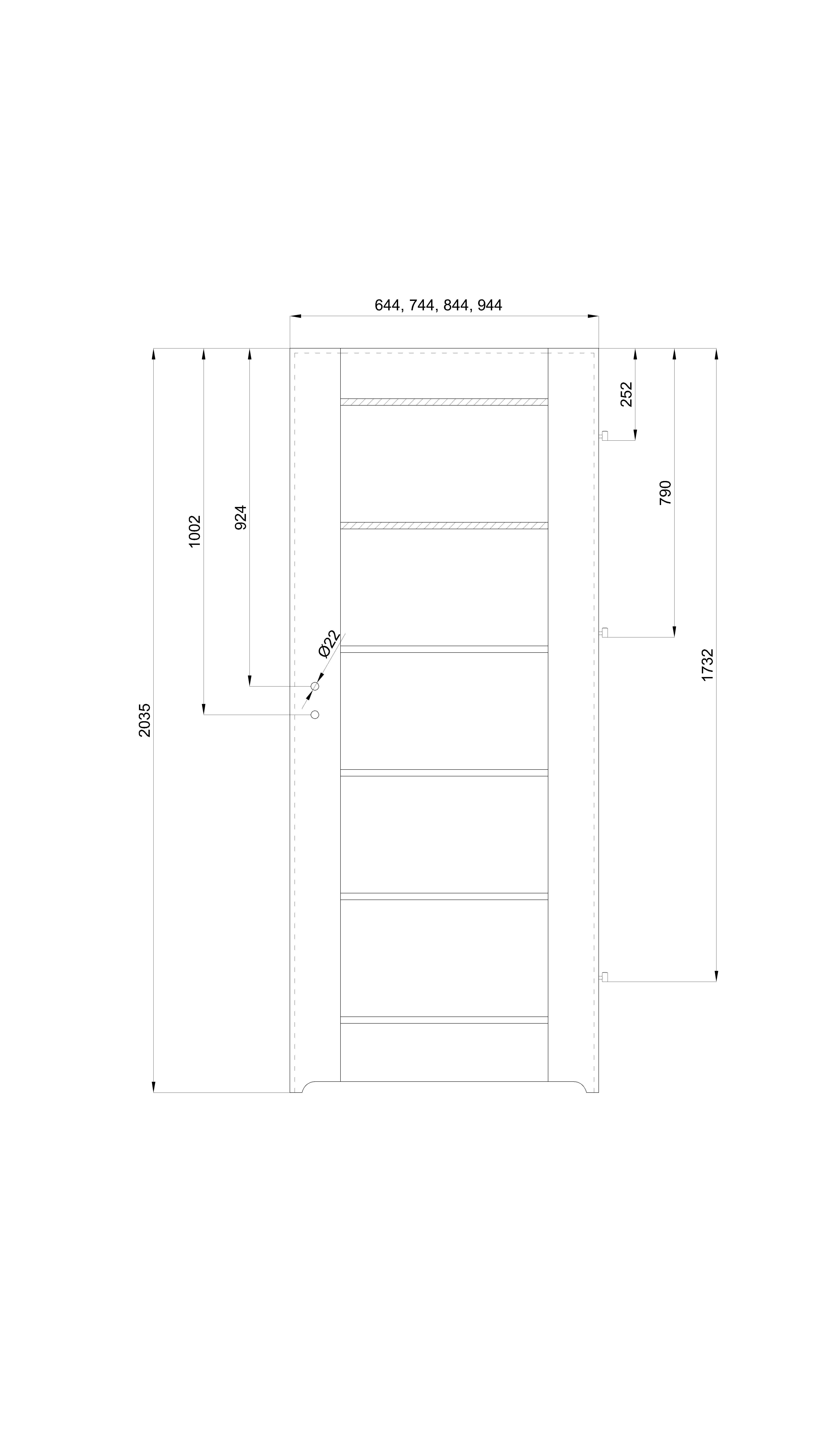 Drzwi wewnętrzne łazienkowe Arak dąb marone 60 prawe Artens - 3