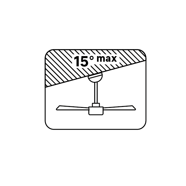 ventilador de techo inclinable - 2