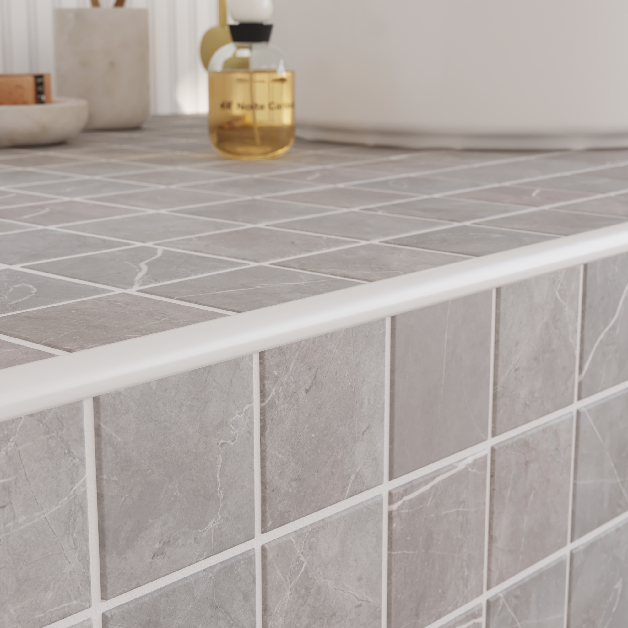 Quart-de-rond mur blanc mat pvc L.250 cm x Ep.10 mm - 4