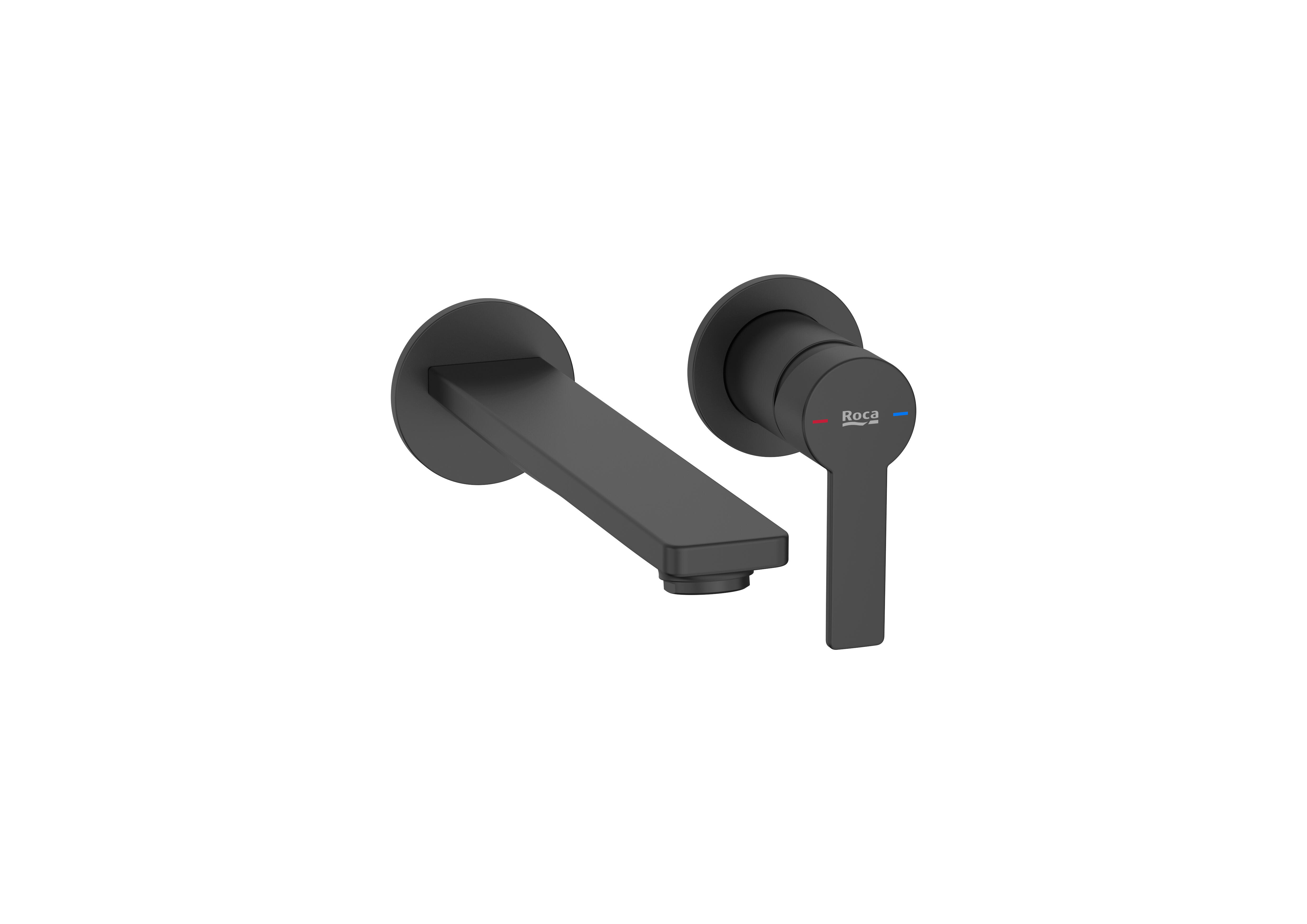 Grifo lavabo empotrado roca alpine negro