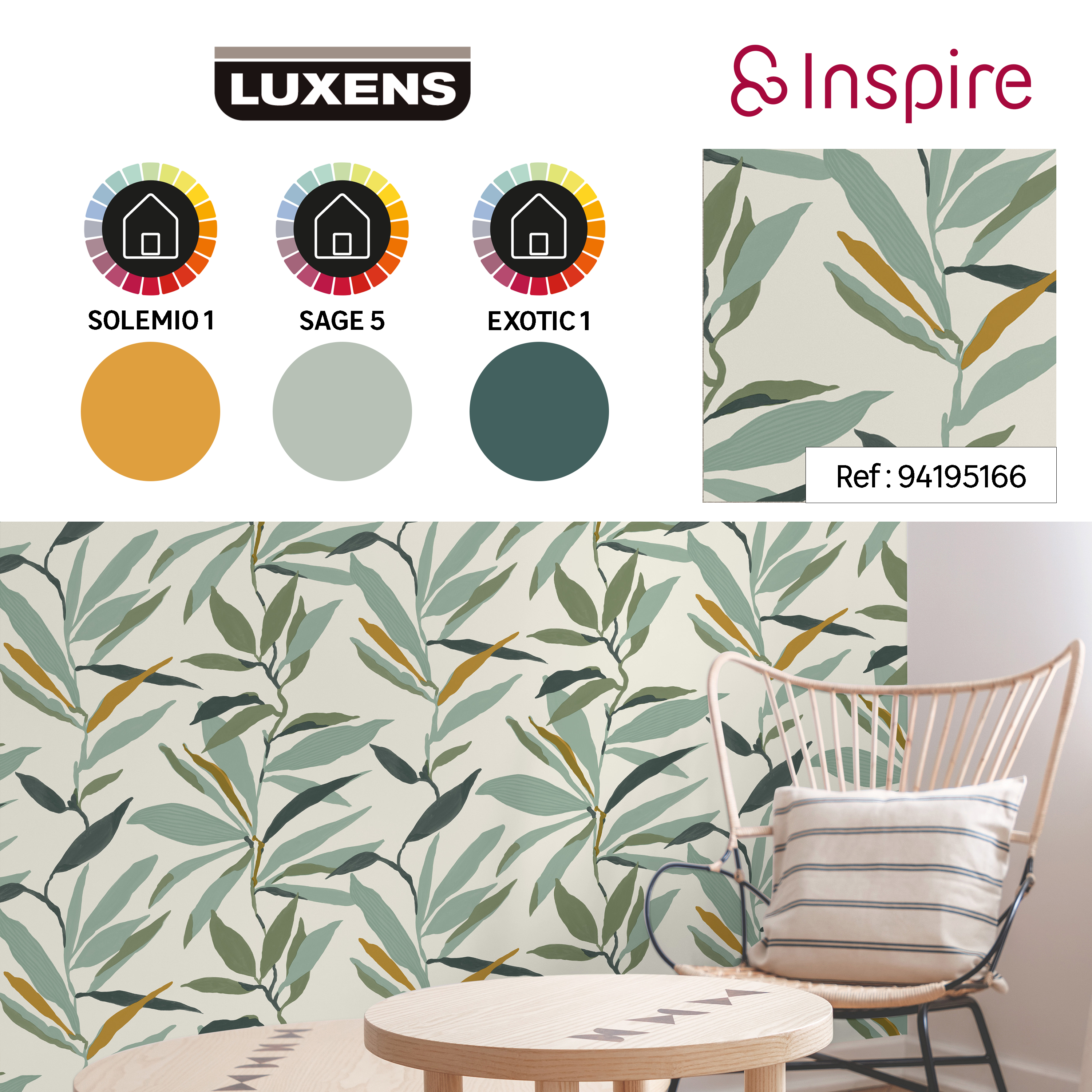 Papel de parede Foliage 0,53X10,05M Inspire - 9