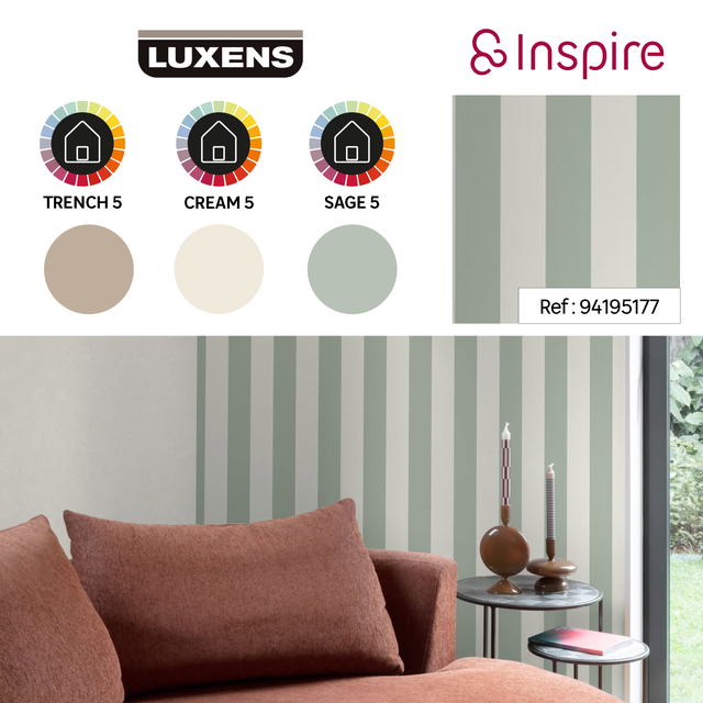 Carta da parati Inspire Jovan verde, 53 cm x 10.05 m