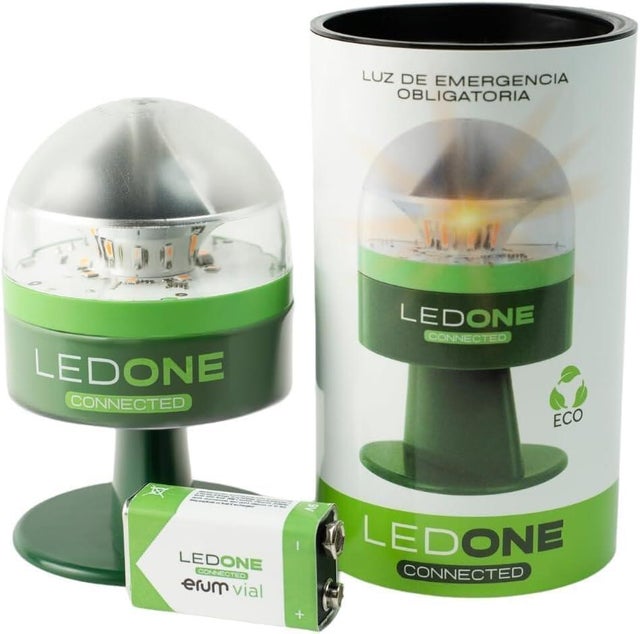 Baliza V16 homologada DGT geolocalizada LEDONE Connected