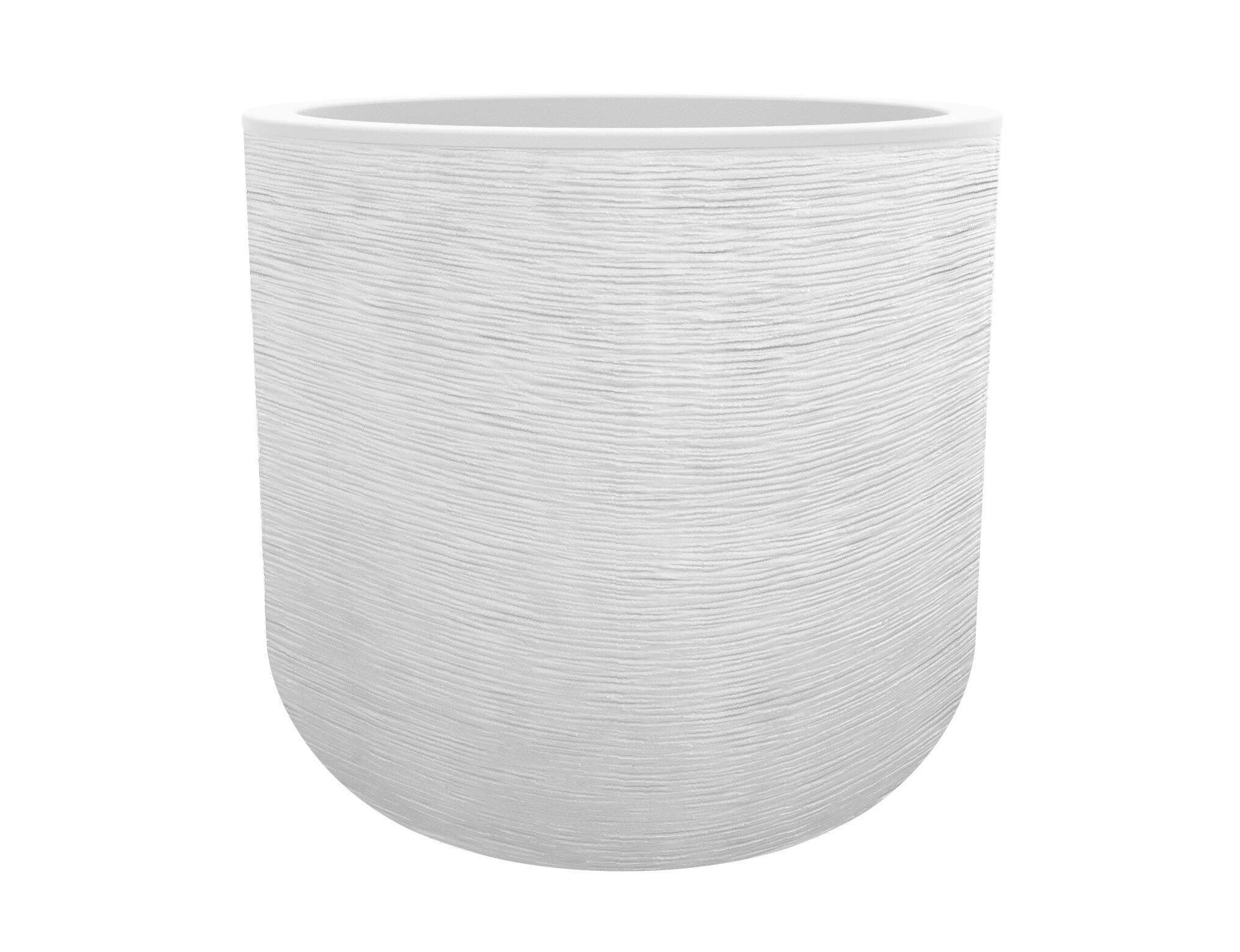 Pot polypropylène EDA L.38.5 x l.38.5 x H.36.8 cm blanc - 3