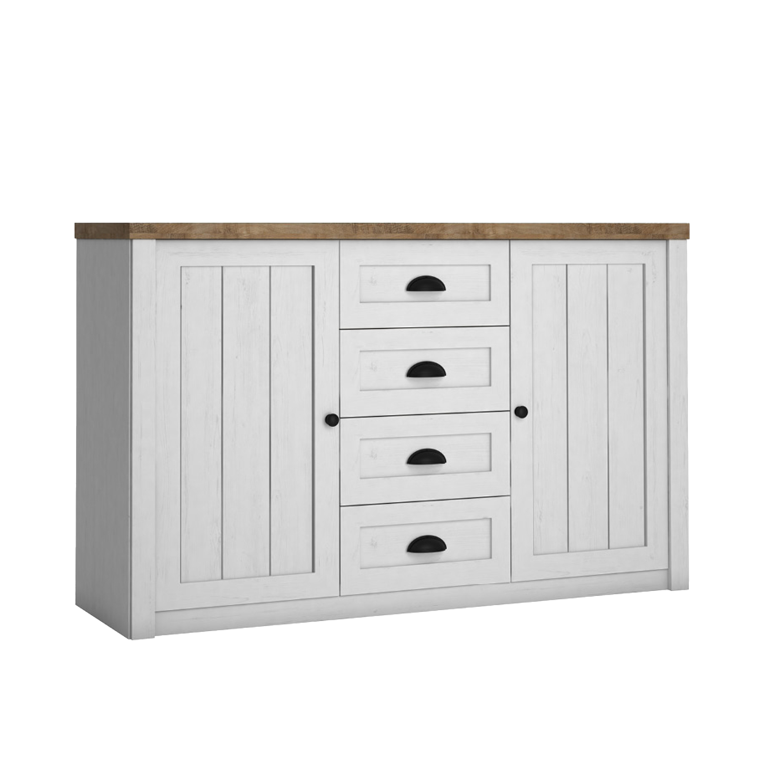 Komoda Calio z szufladami 130 x 43 x 80 cm