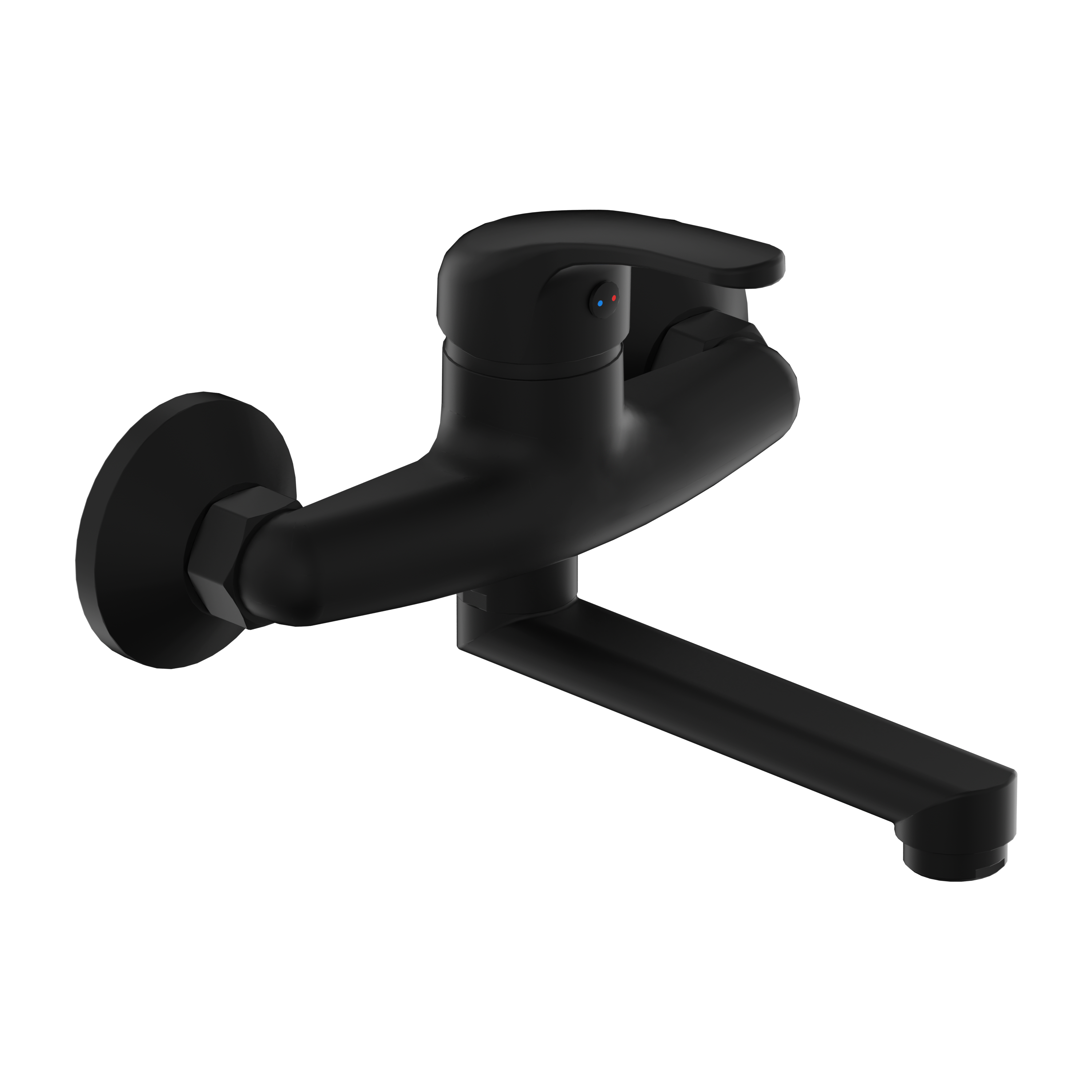 Bateria umywalkowa ścienna czarna Deca 15 l/min Liveno