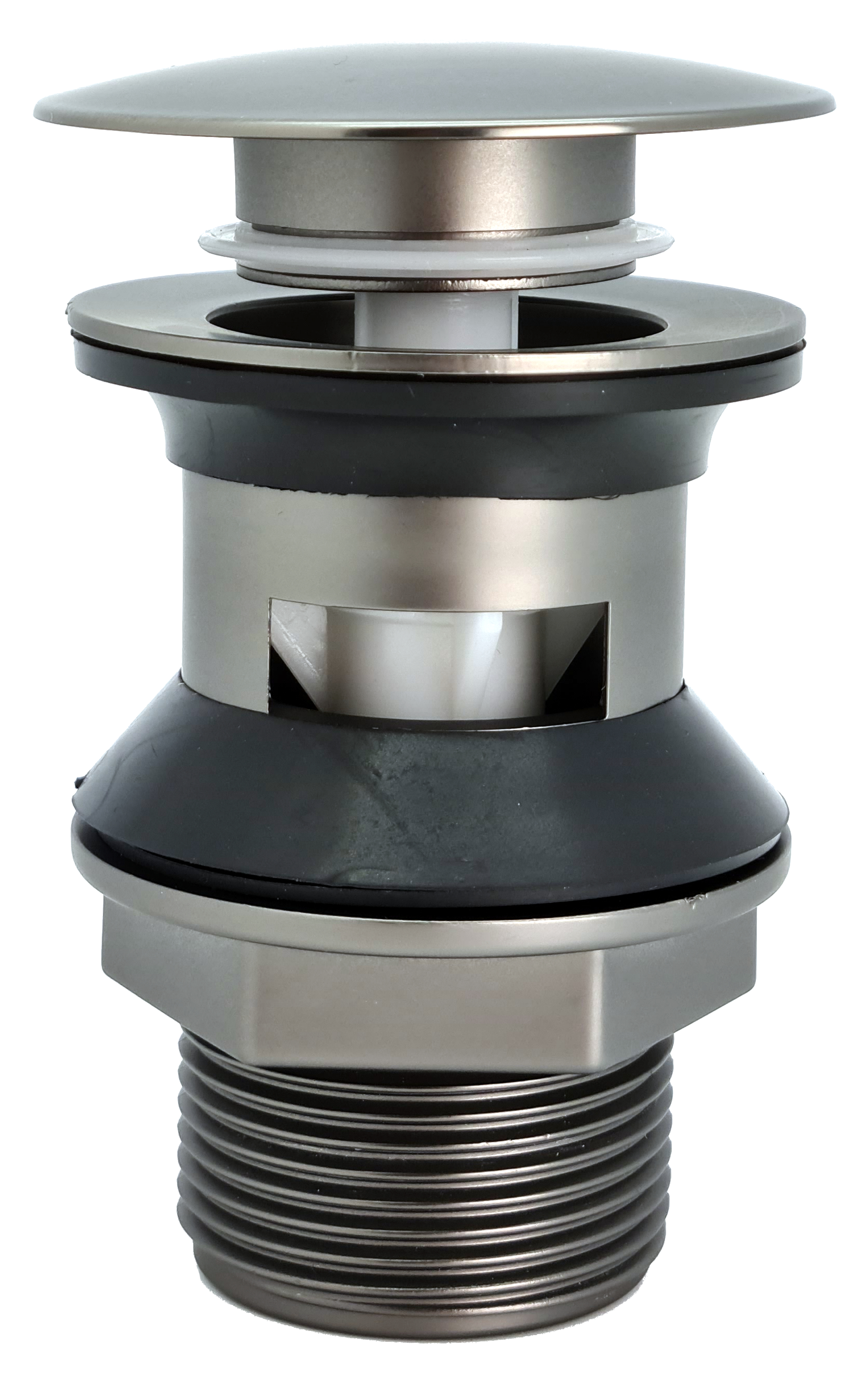 Bateria umywalkowa czarny chrom 30 cm Omega Grey Liveno - 3