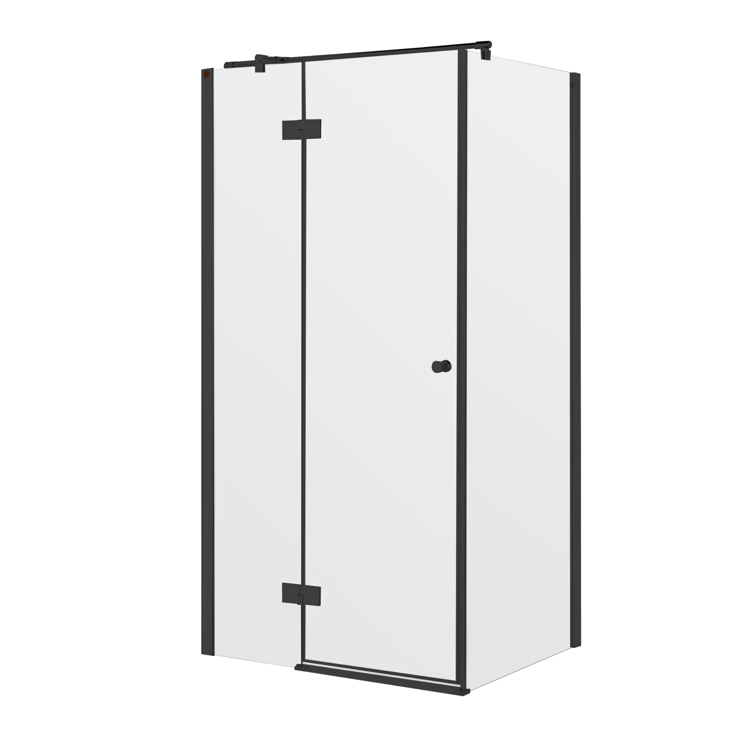 Kabina prysznicowa narożna prostokątna lewa Fresh Line 120x80x200 cm czarna Sea-Horse