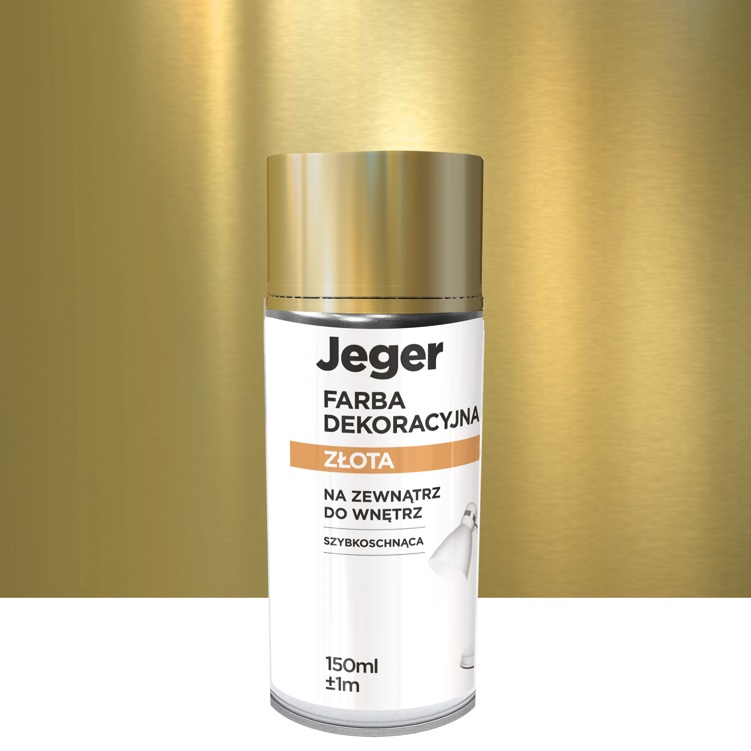 Farba dekoracyjna w sprayu złota 150 ml Jeger