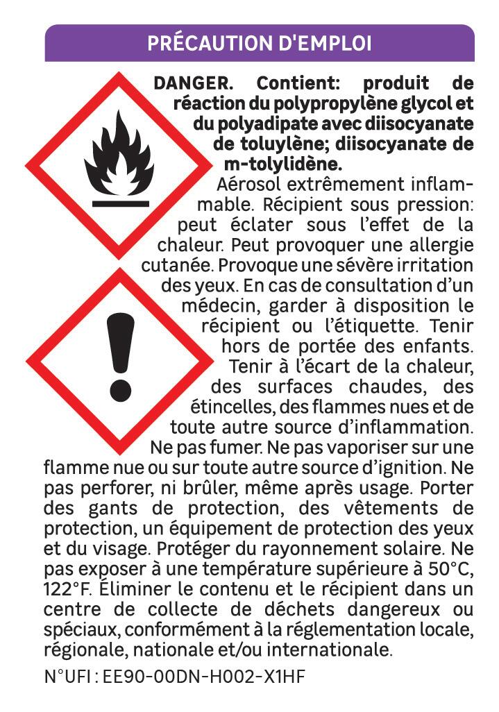 Mousse expansive polyuréthane universelle LMDI manuelle 500 ml - FLEXELL (lot de 3) - 2