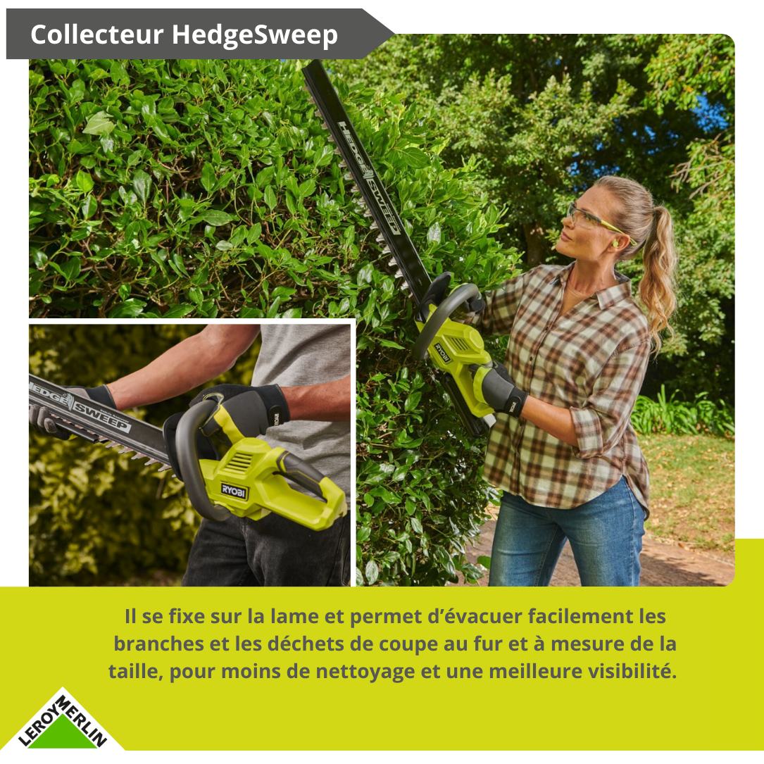 Taille-haie à batterie 36V RYOBI Ry36ht60a-140 L.60cm - 4