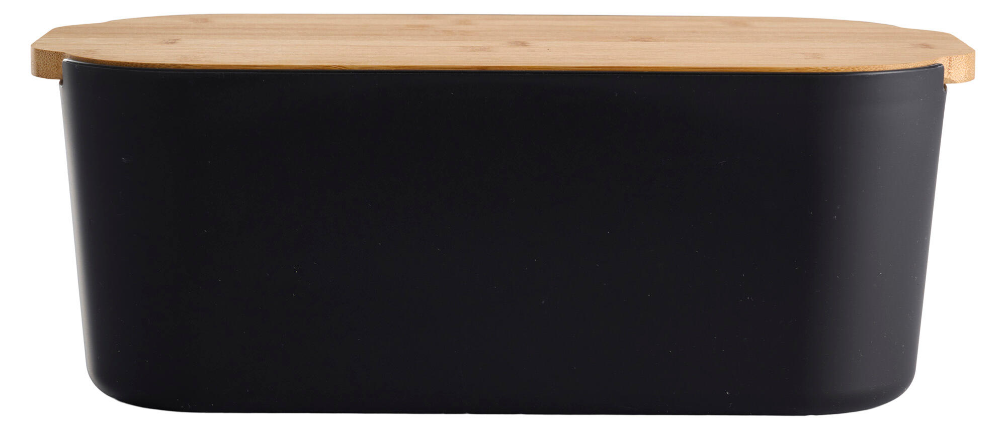 Packs de 2 paneras con tapa en color negro y bambú 33x18x12cm - 3