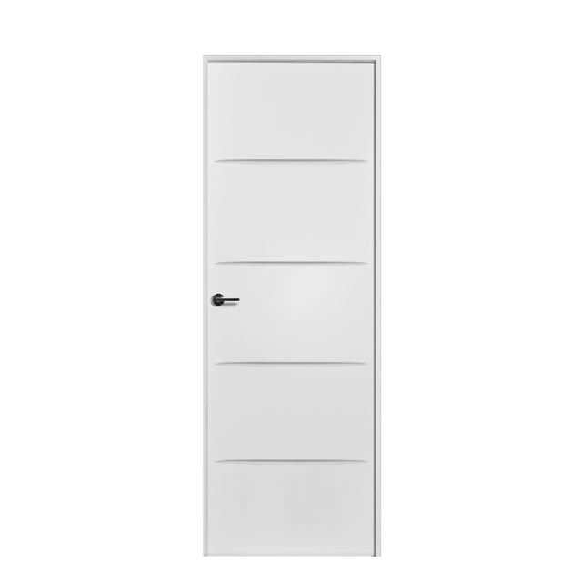 BLOCO DE PORTA LACADO BRANCO LU-5 200X70CM DIREITA