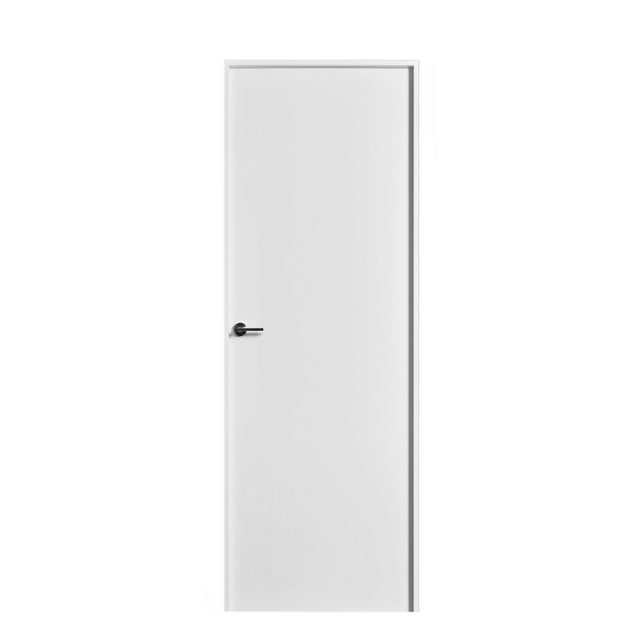 BLOCO DE PORTA LACADO BRANCO LISA 200X90CM DIREITA