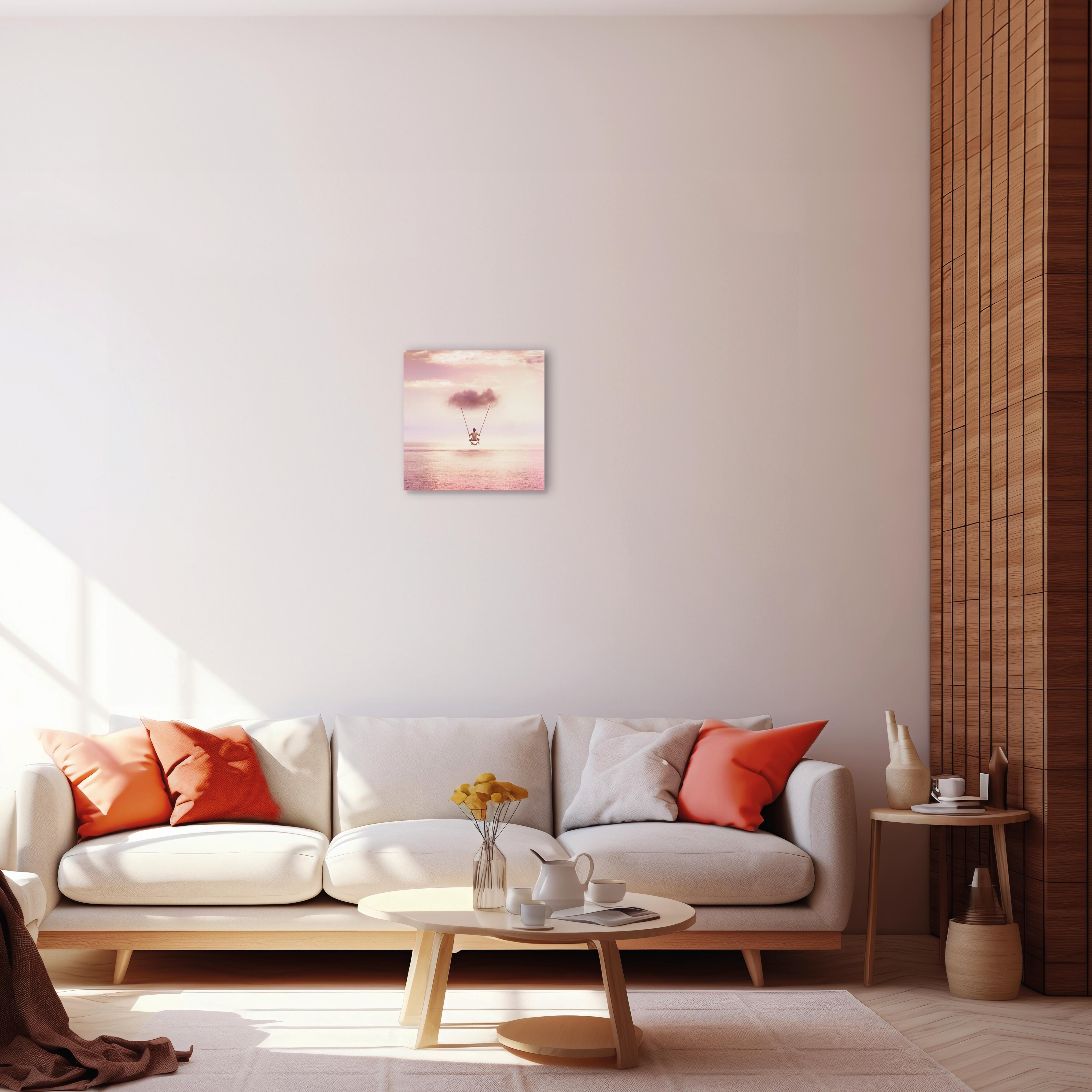 Quadro su tela Cloud swing, multicolore 30 x 30 cm - 2