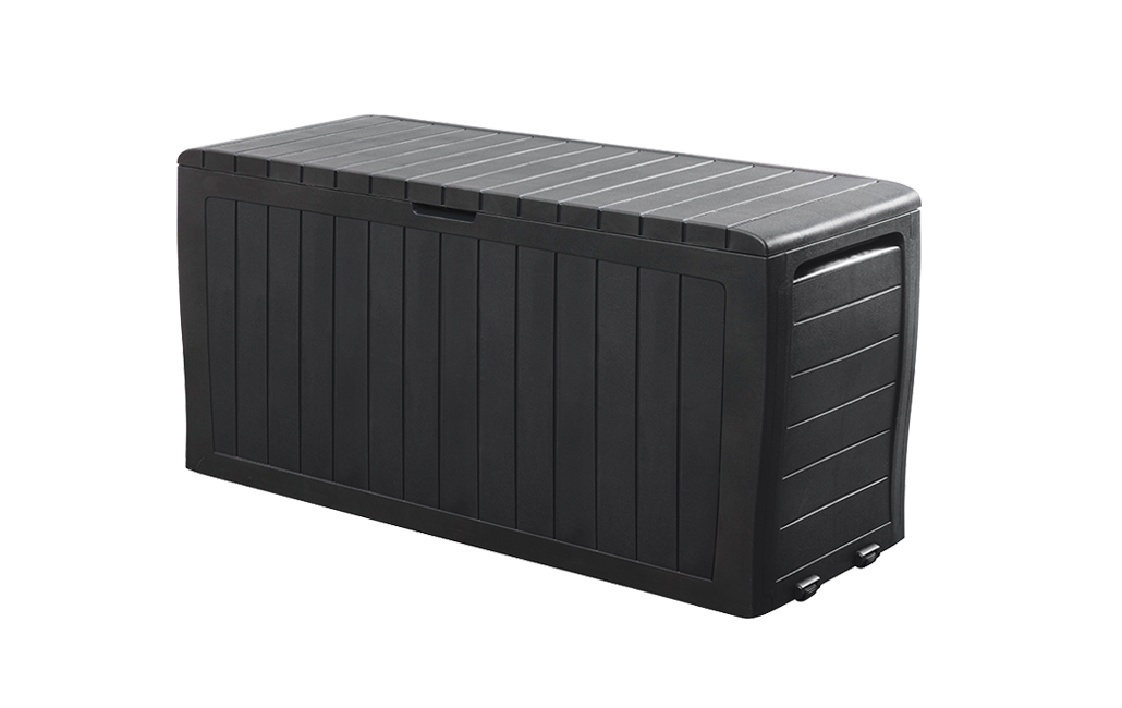 Arcón de resina para exterior keter marvel 117 x 57 x 45 cm y capacidad de 270 l