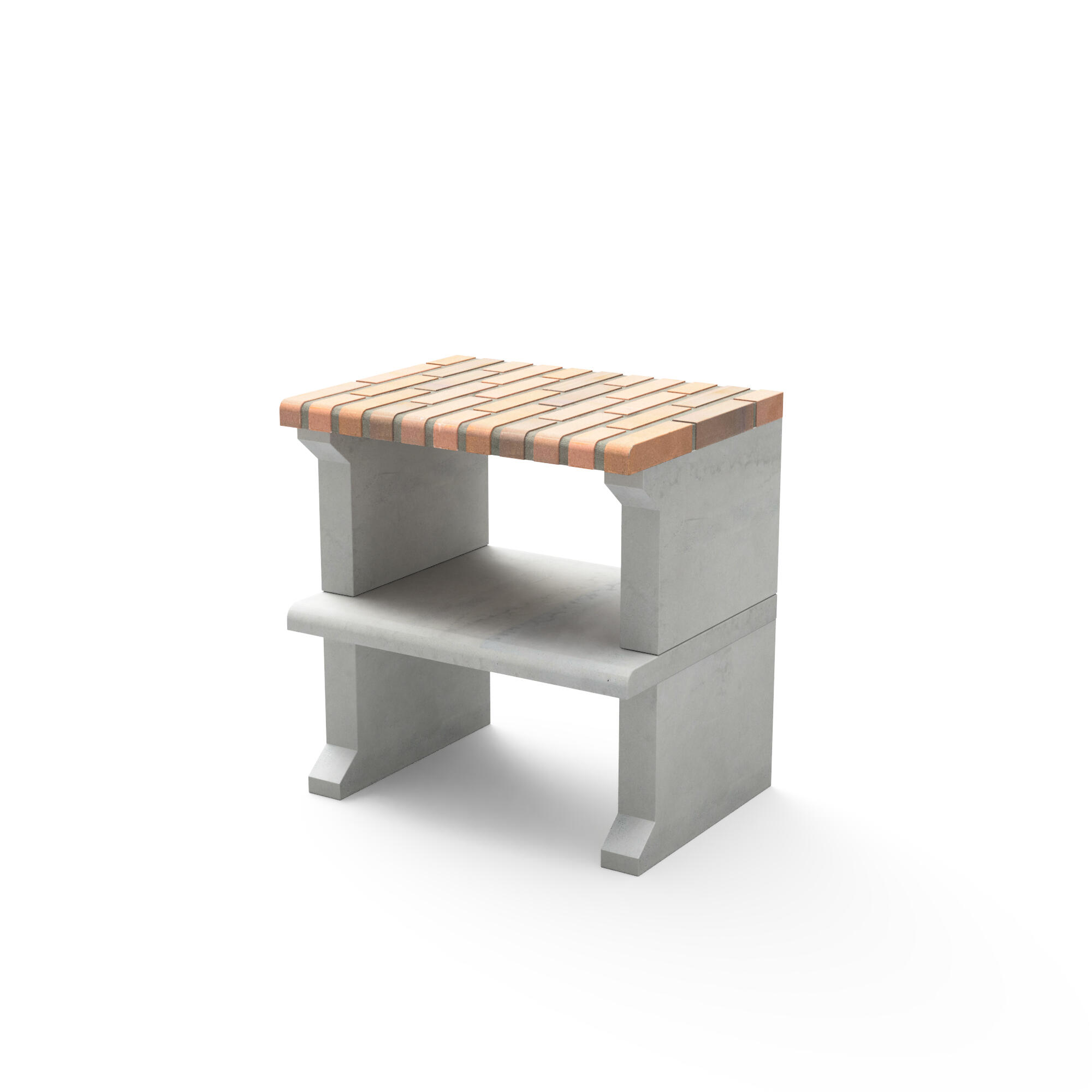 Módulos adicionales para cocina al aire libre para barbacoa de obra de 86.5x87cm