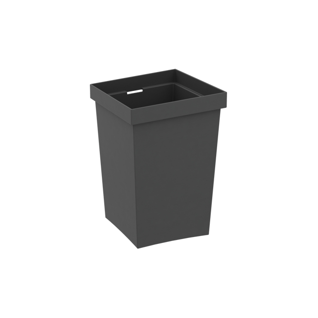 Platorello in polipropilene DELINIA ID grigio P 14.7 x L 10 x H 10 cm