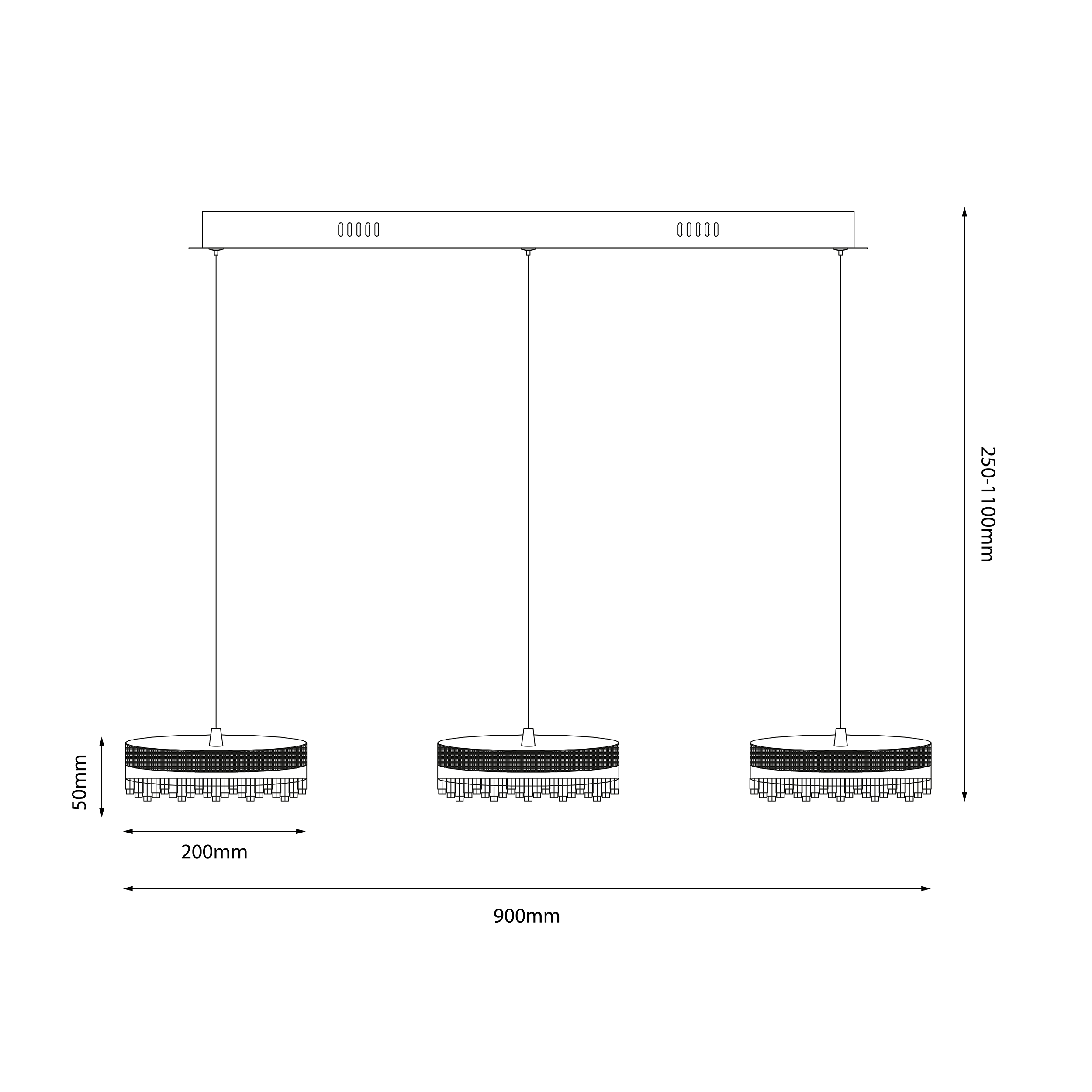Lampa wisząca Preciosa złota 60 W LED Eko Light - 6