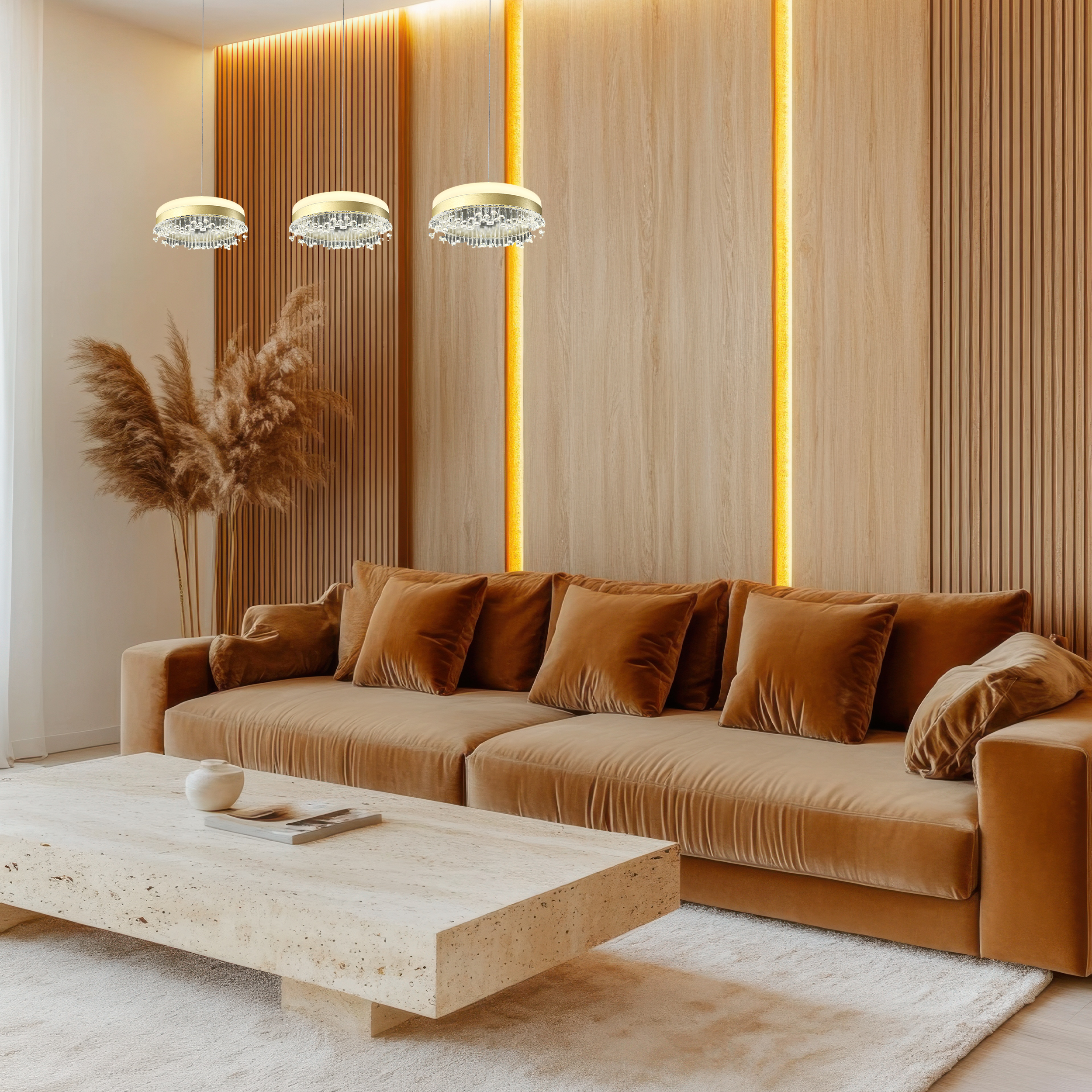 Lampa wisząca Preciosa złota 60 W LED Eko Light - 5