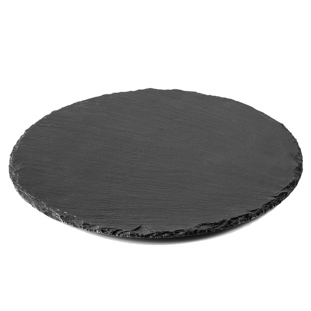 Tagliere tondo in ardesia nero ⌀ 30 cm