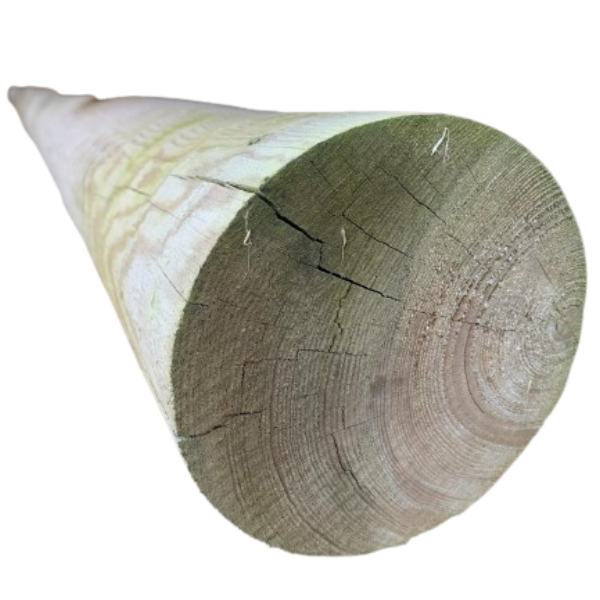 Pack 4 postes de pino rojo para exterior 10x10x200 cm