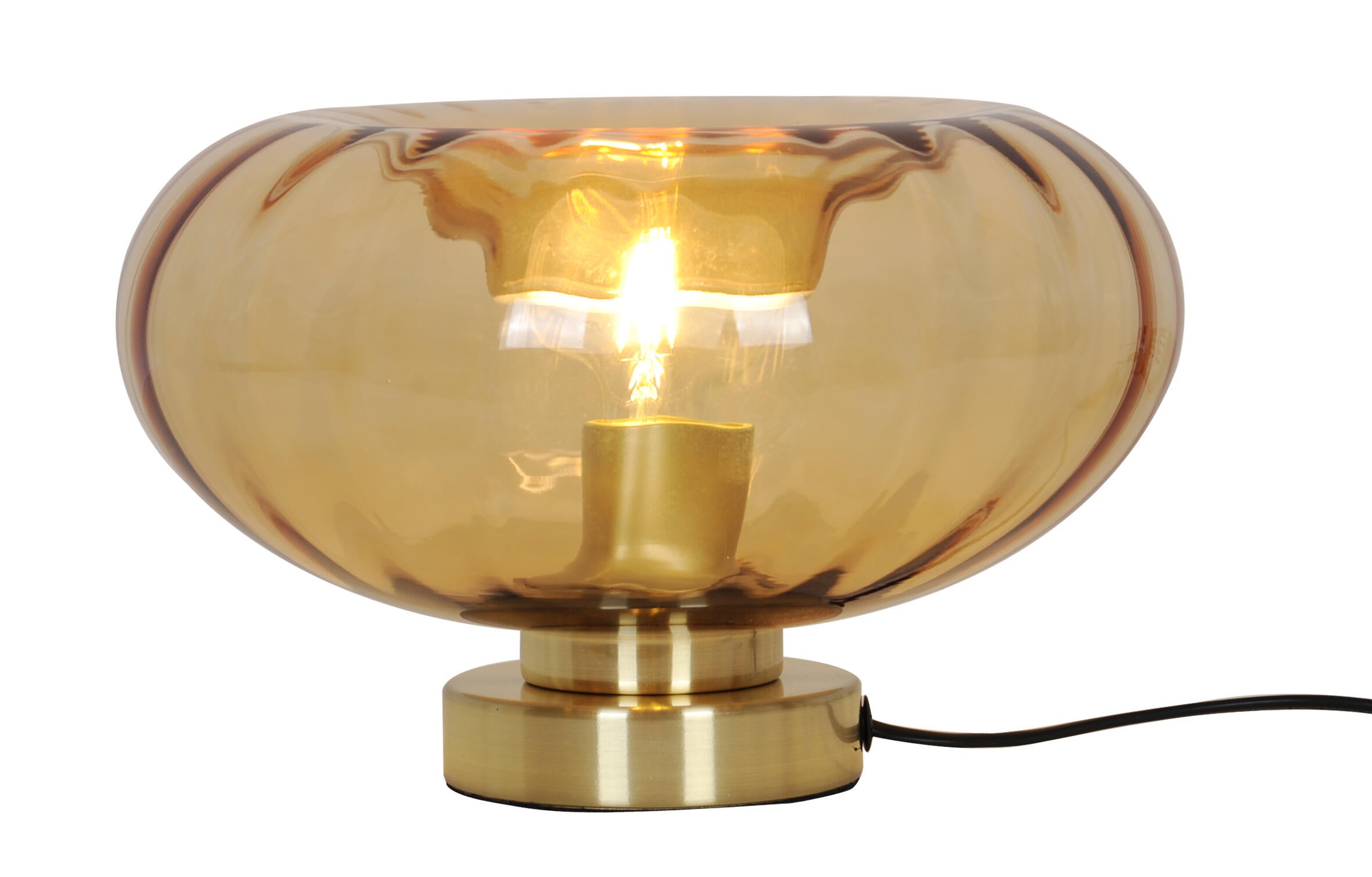 Lampe Smoke glass, acier, transparent, H.16.5 cm, E27 - 5