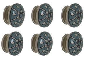 Lot De 13 Boutons De Tiroir Ou Porte - Divers Modèles Et Couleurs - Sans Marque