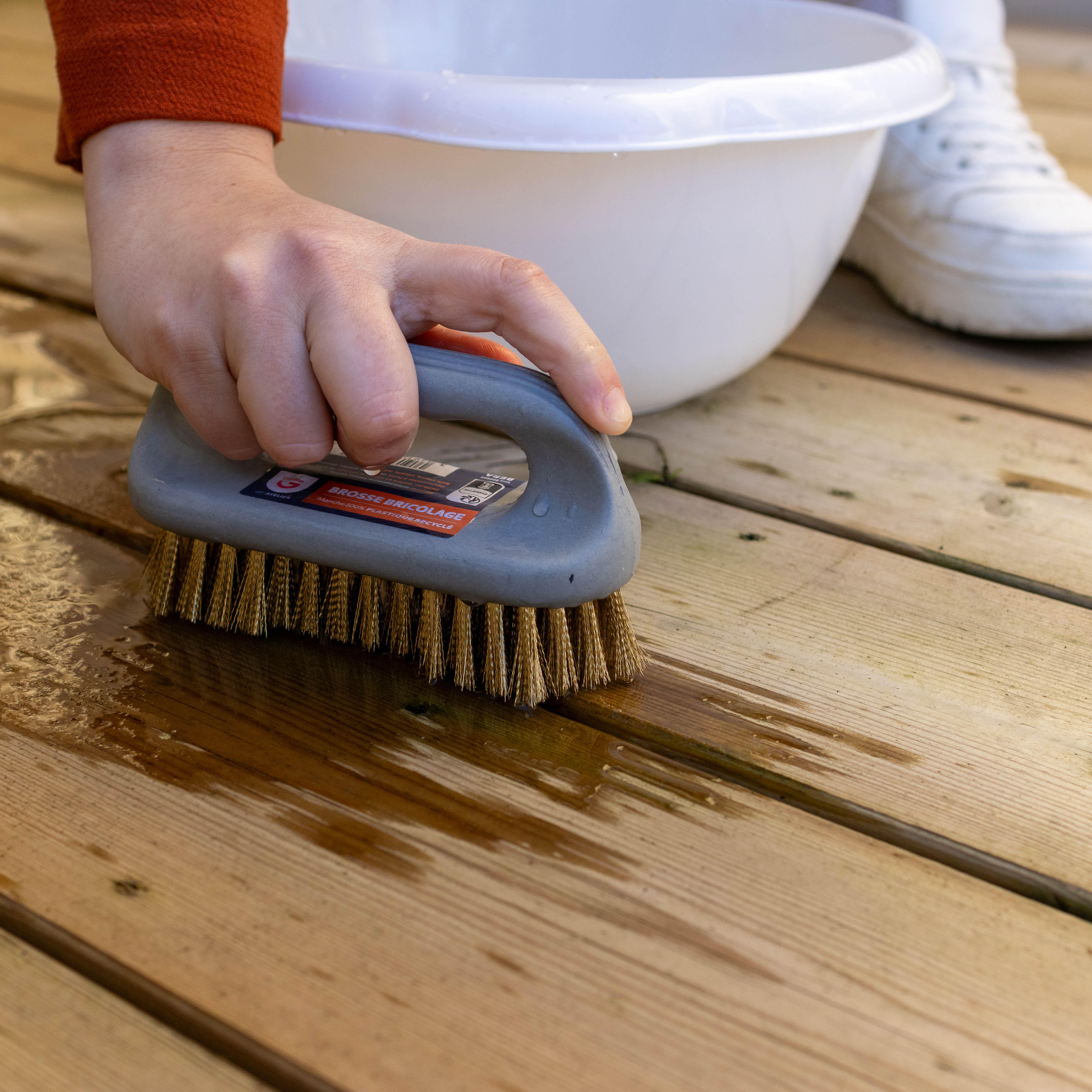 Brosse à main polypropylène GERLON Bricolage, 100% plastique recyclé - 3