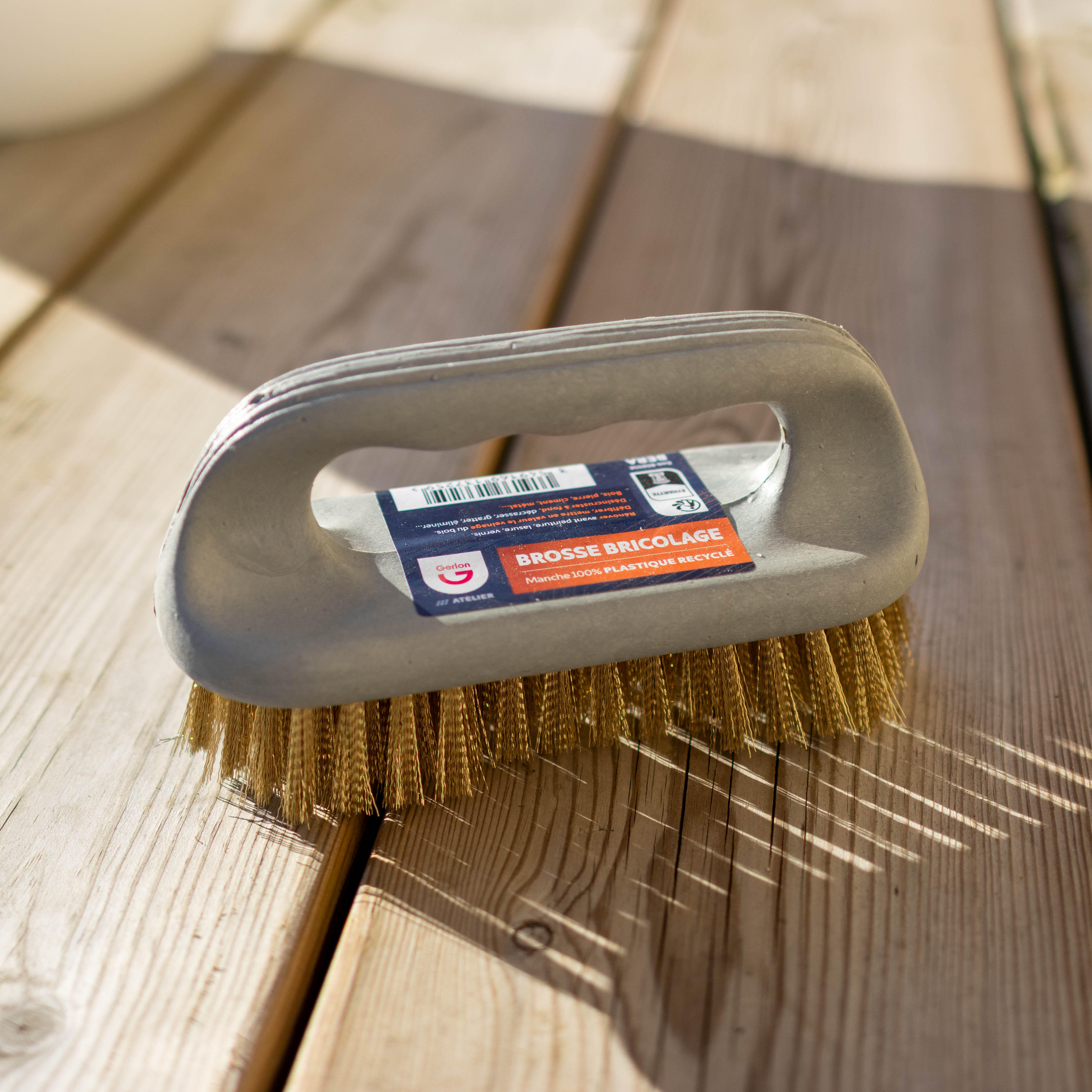 Brosse à main polypropylène GERLON Bricolage, 100% plastique recyclé - 2