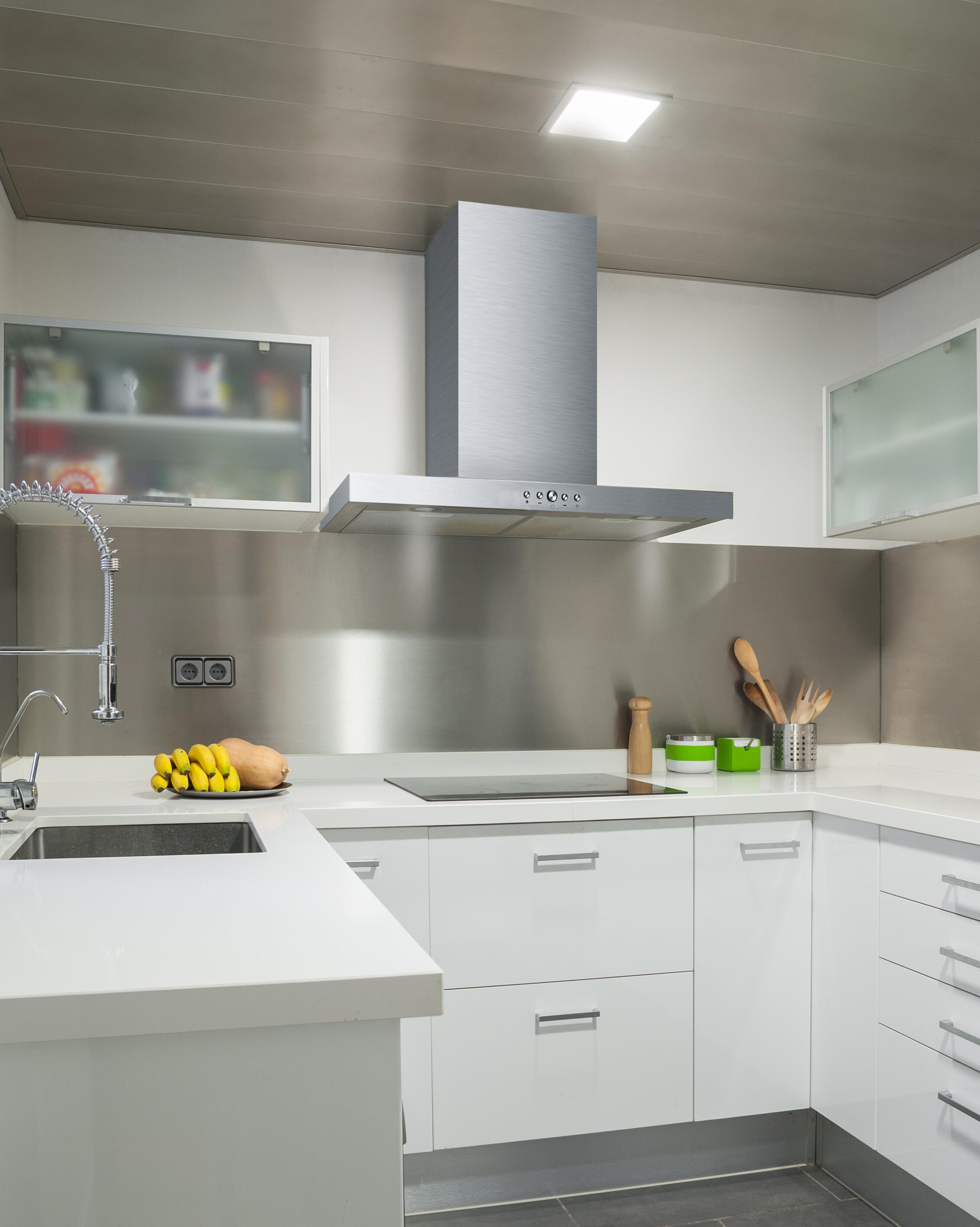 Campana decorativa MEPAMSA SILUETA con 3 velocidades 90 cm 590 m/h inox clase A - 3