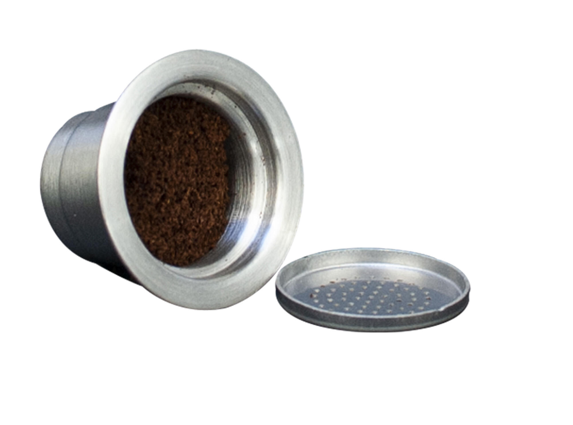 Pack de 2 portacapsulas de café reutilizables acero - 4