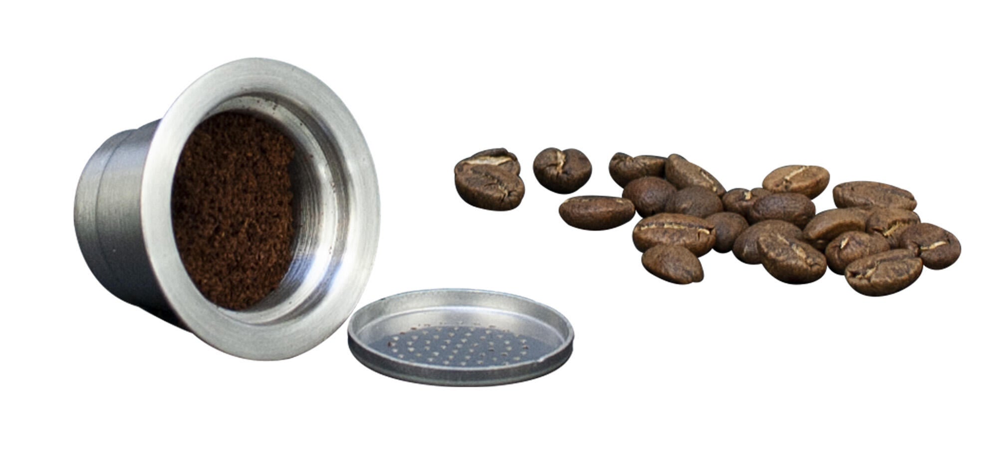 Pack de 2 portacapsulas de café reutilizables acero - 3