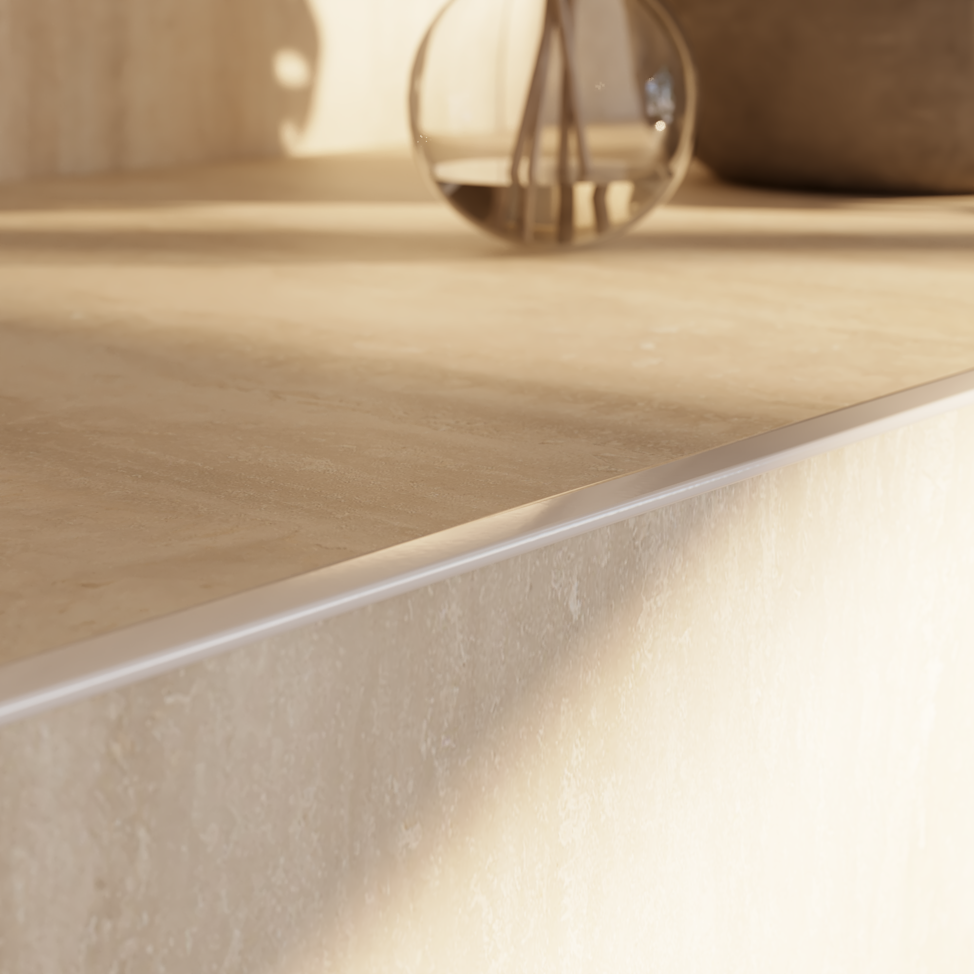 Equerre de finition carrelage mur/sol blanc brillant aluminium L.250cm x Ep.12mm - 4