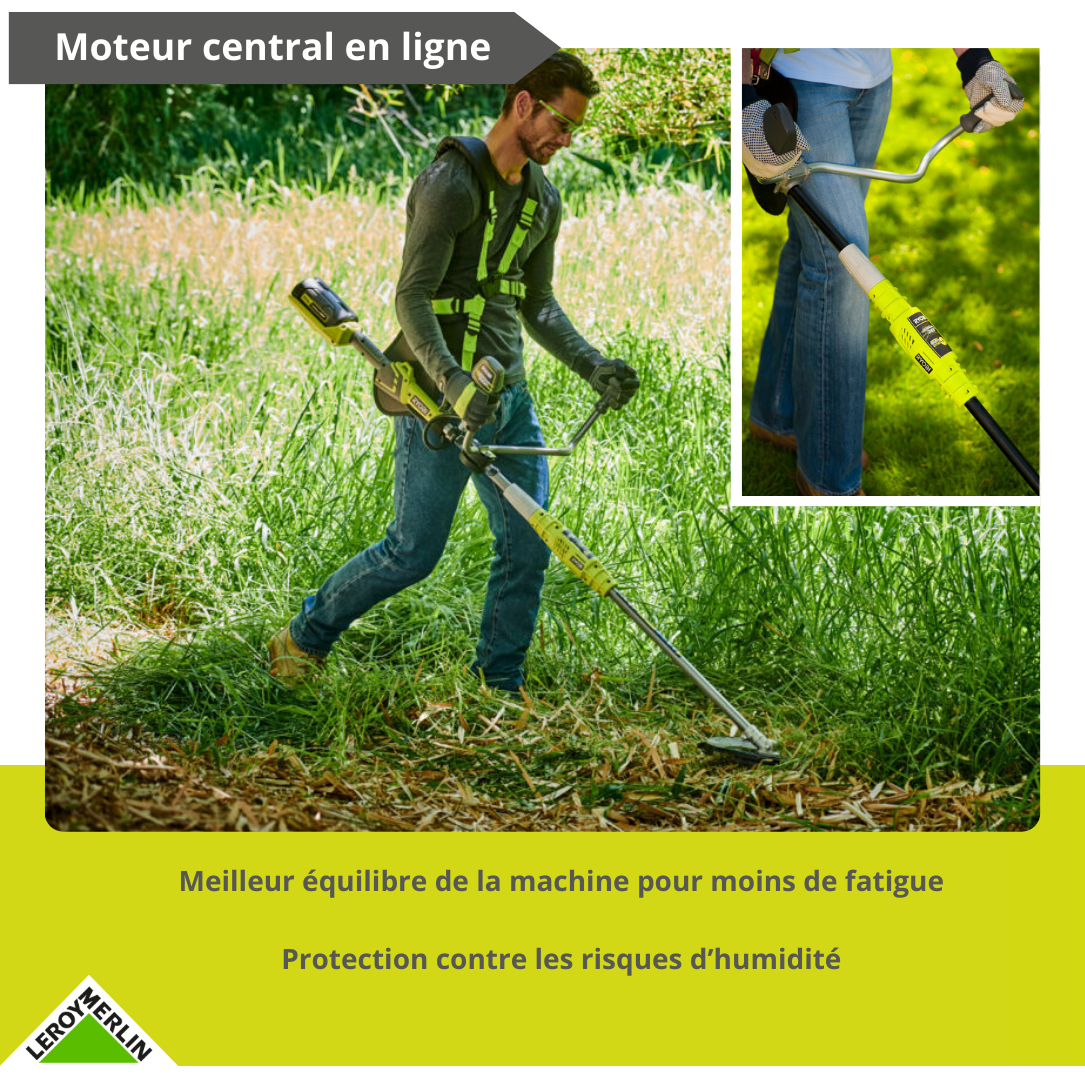 Débroussailleuse à batterie RYOBI, Rbc36x26bg2-140 36V, l.26cm - 3