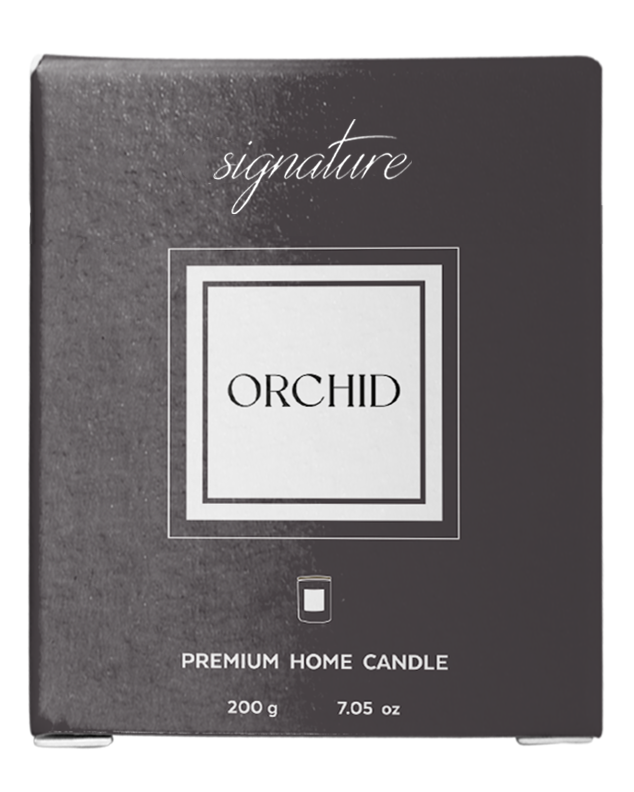 Vela aromática Orchid  gris / plata, marrón 200 g - 5