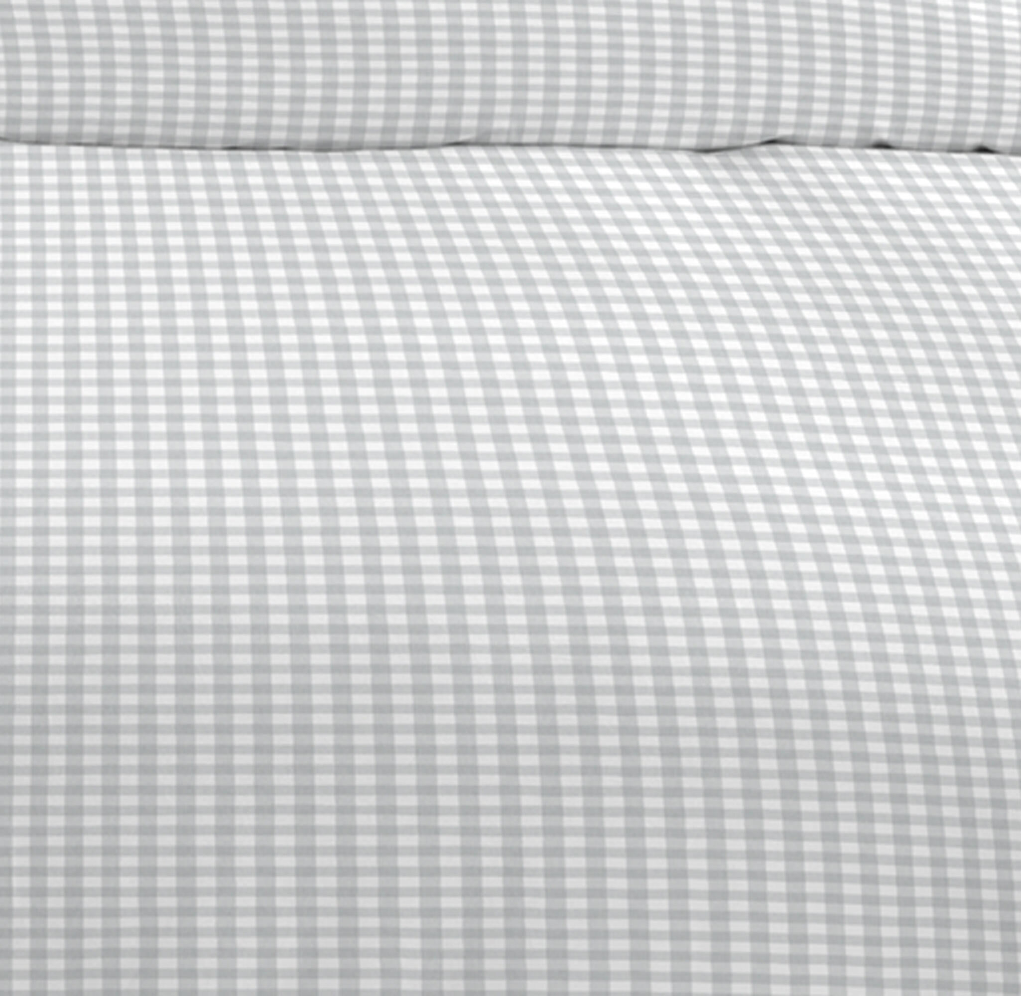 Funda nórdica + 1 funda de almohada Joy algodón percal 180 hilos cuadro vichy gris para cama de 90 cm - 5