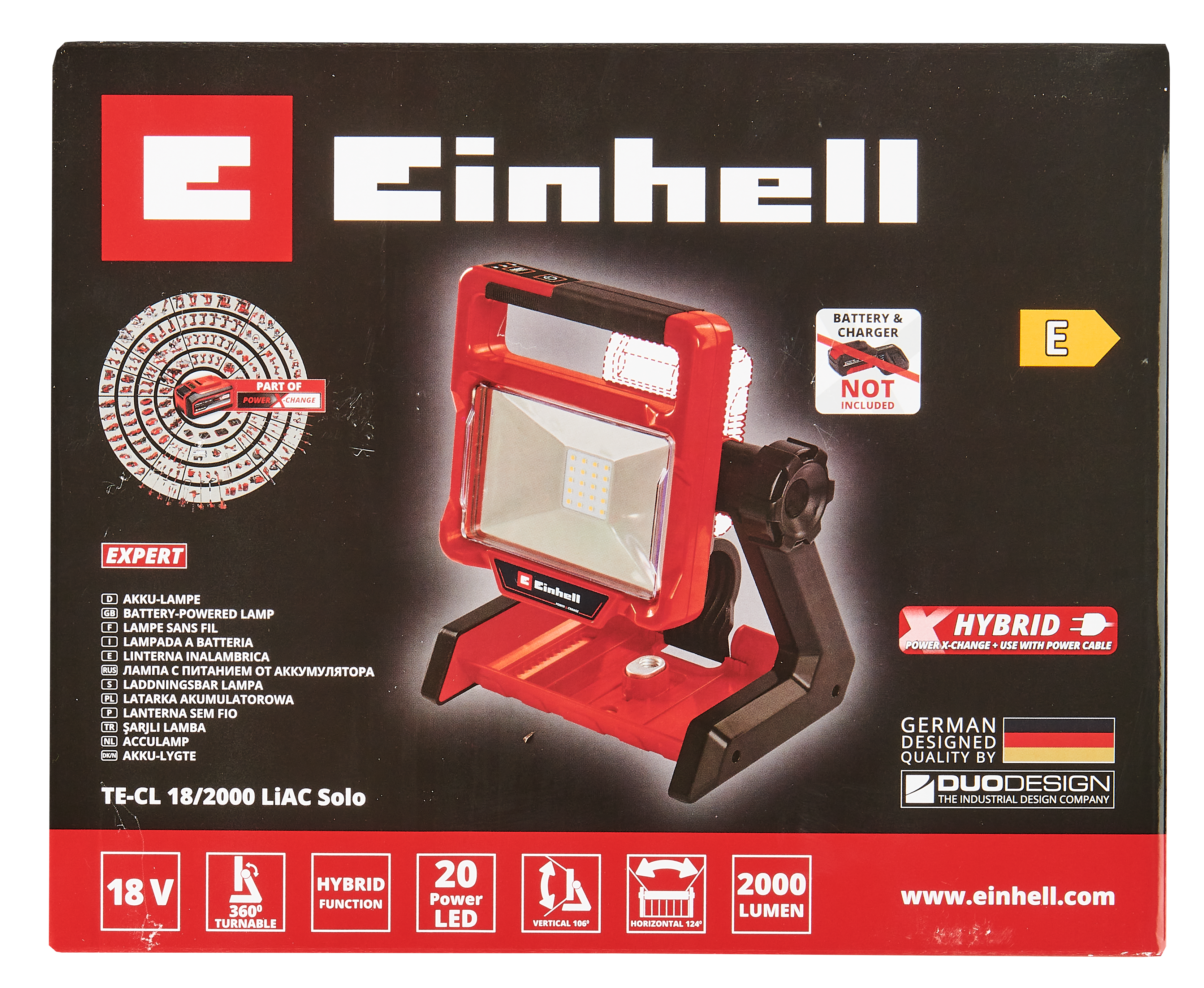 Latarka warsztatowa LED 2000 Li18V Lumenów Power X-Change EINHELL - 3