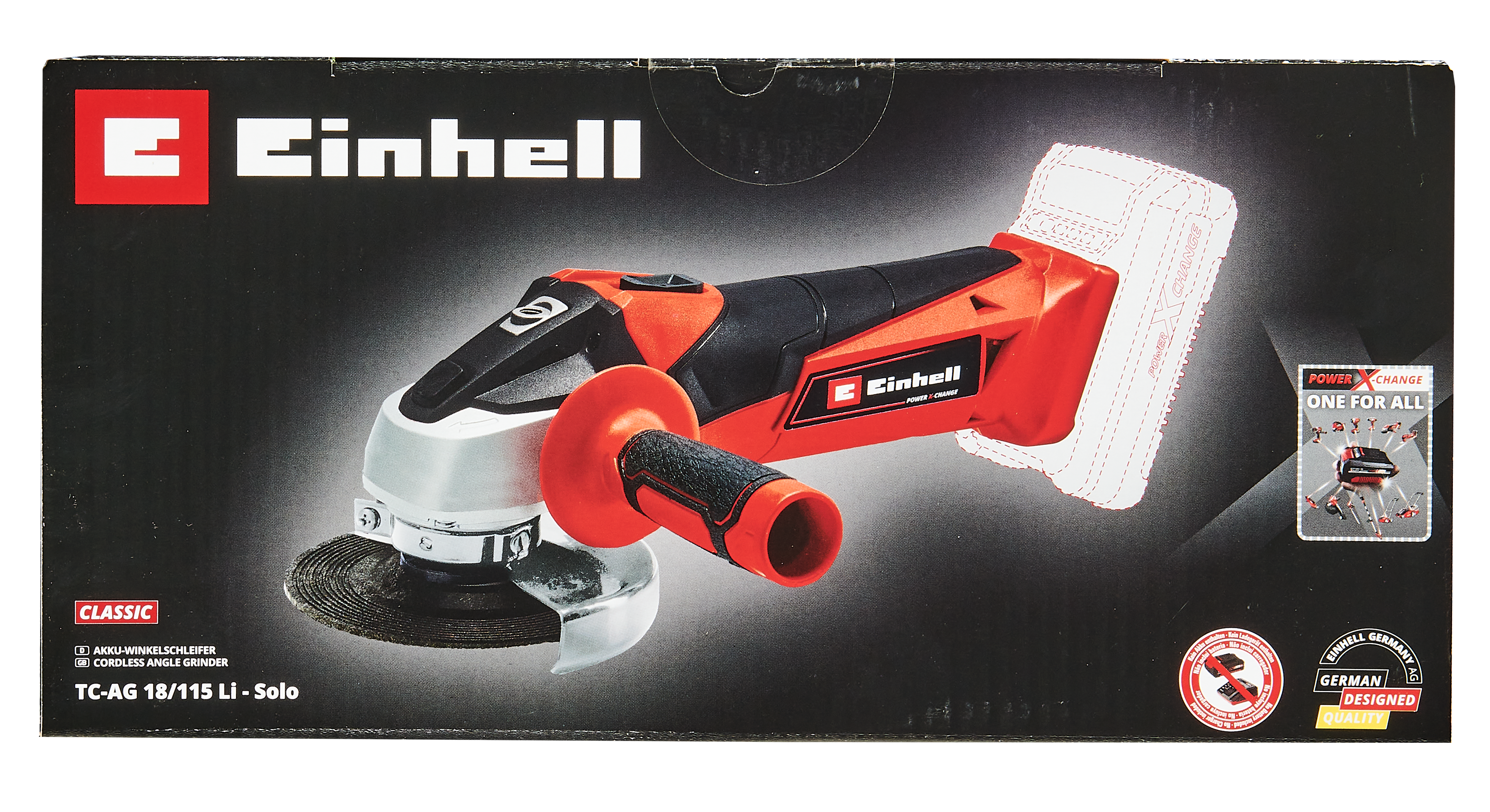 Szlifierka kątowa akumulatorowa 18V TC-AG 18/115 Li-Solo Power X-Change EINHELL - 3