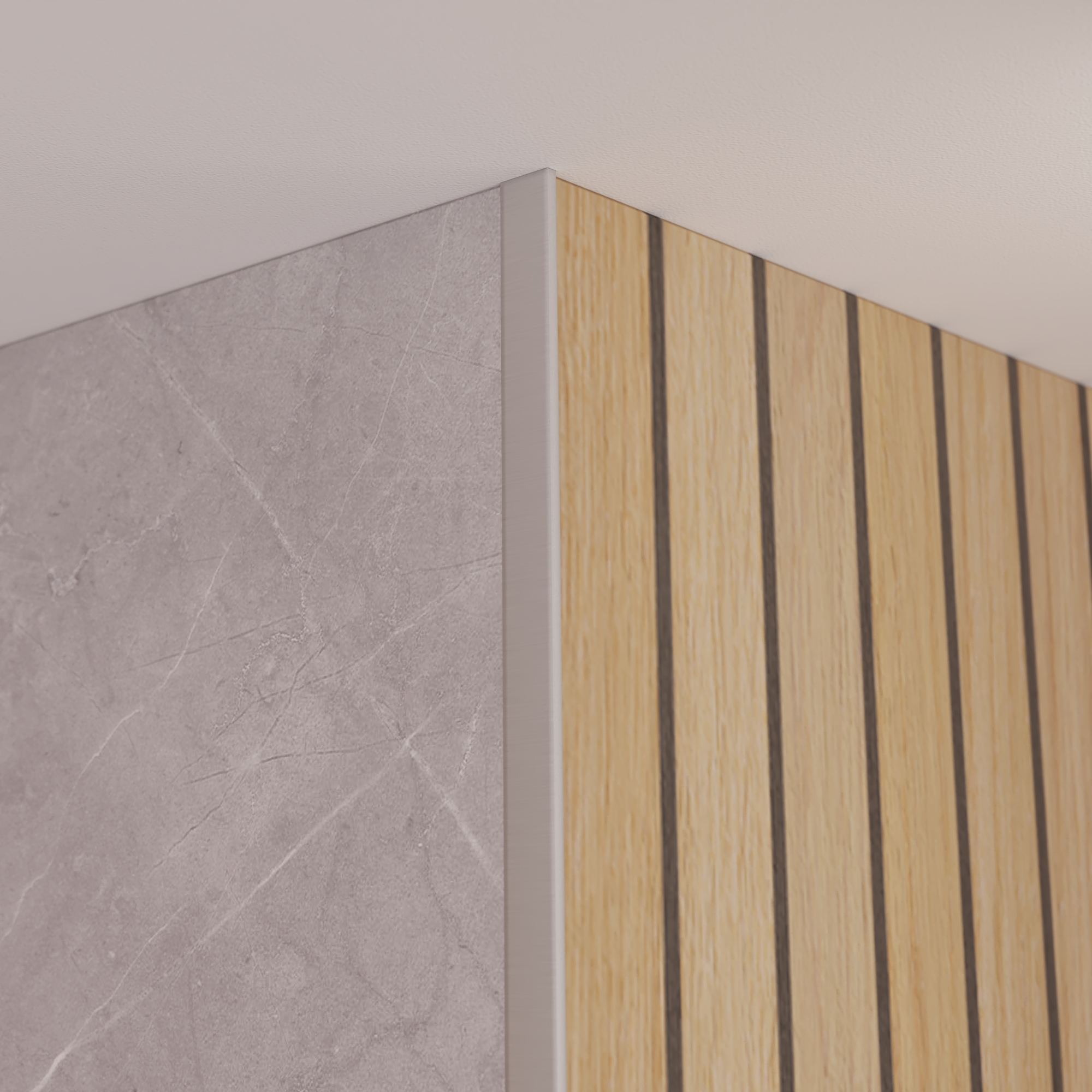 Equerre de finition carrelage mur et sol argent mat aluminium L.250 cm x Ep.12mm - 3