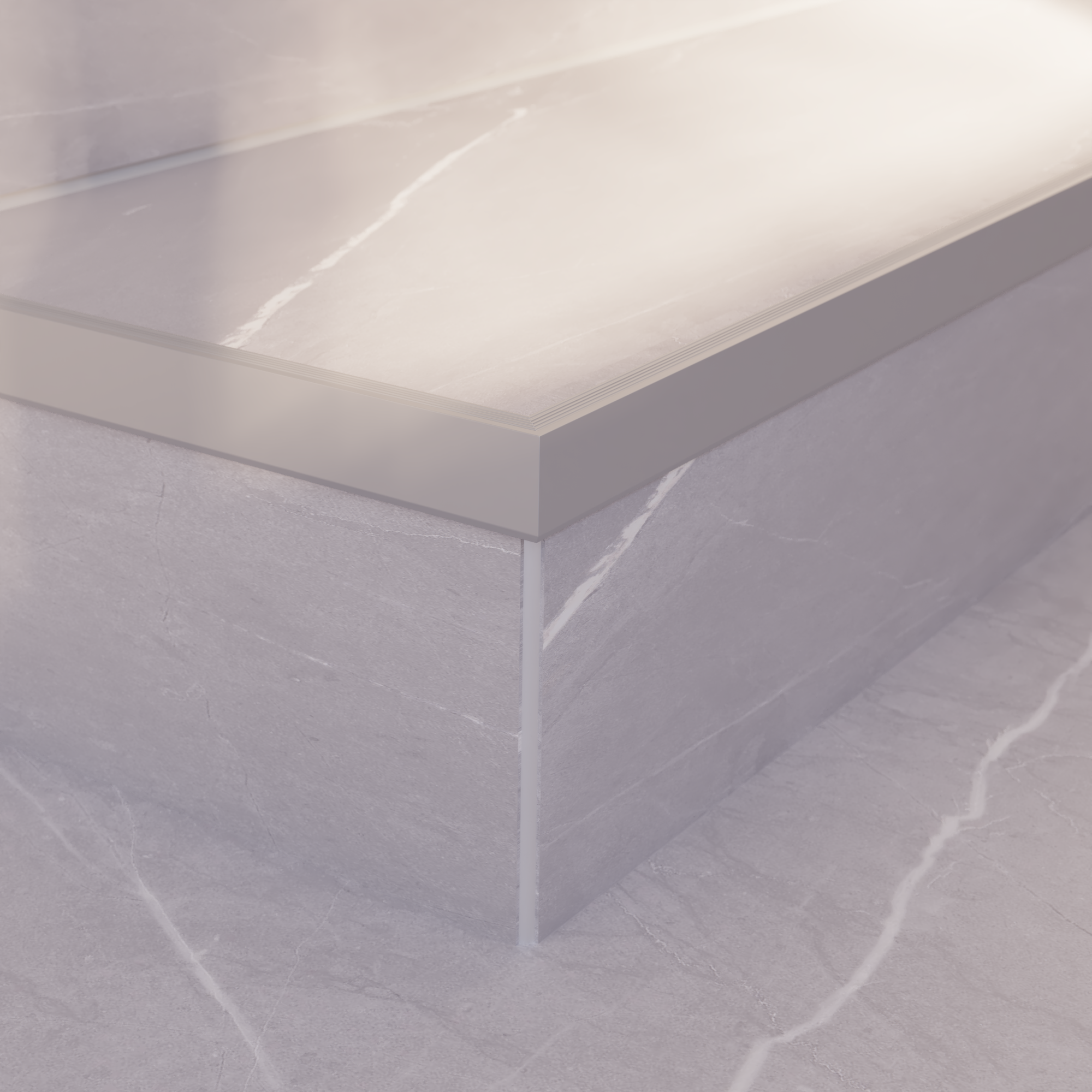 Profil wykończeniowy schodowy aluminium 2.5 m Srebrny Standers - 3