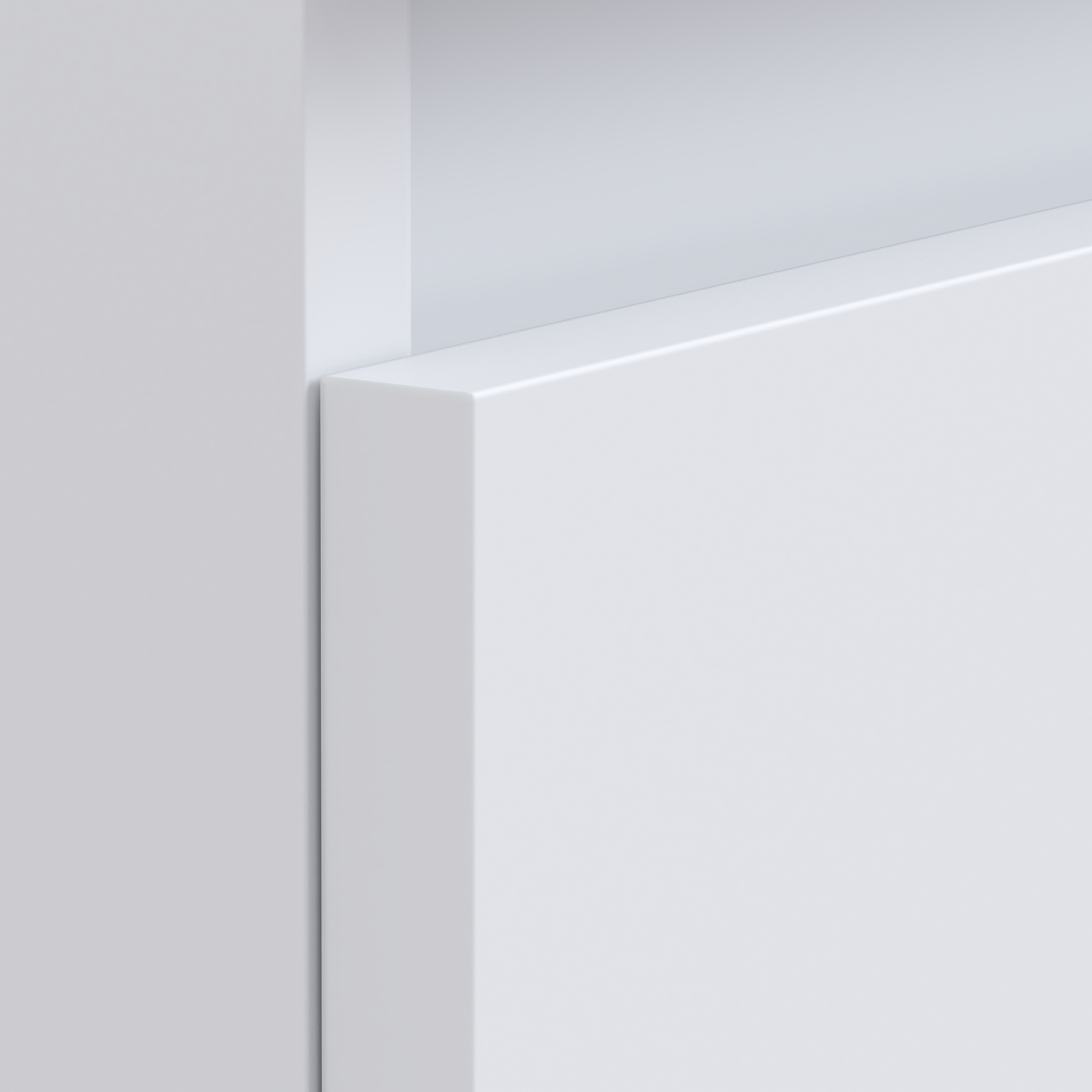 Mobile da bagno sospeso sotto lavabo L 60 x H 53 x P 45 cm bianco opaco, 2 ante SENSEA Essential - 6