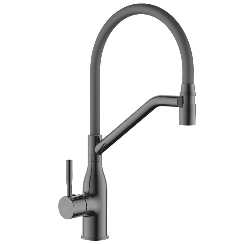 Bateria kuchenna Freila grafitowa z wylewką U Laveo