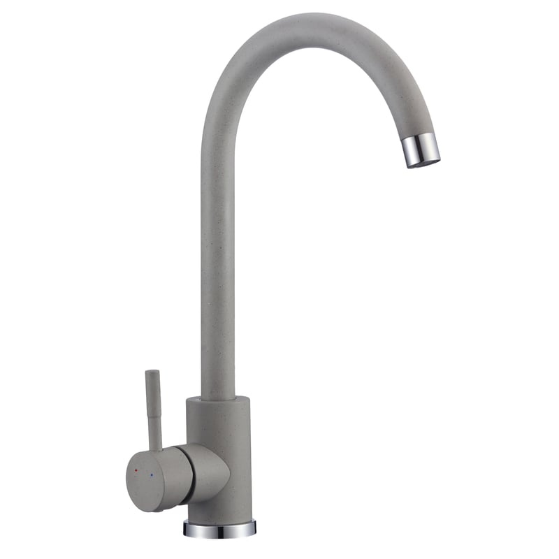 Bateria kuchenna Boco szary granit z wylewką U PVD Kuchinox