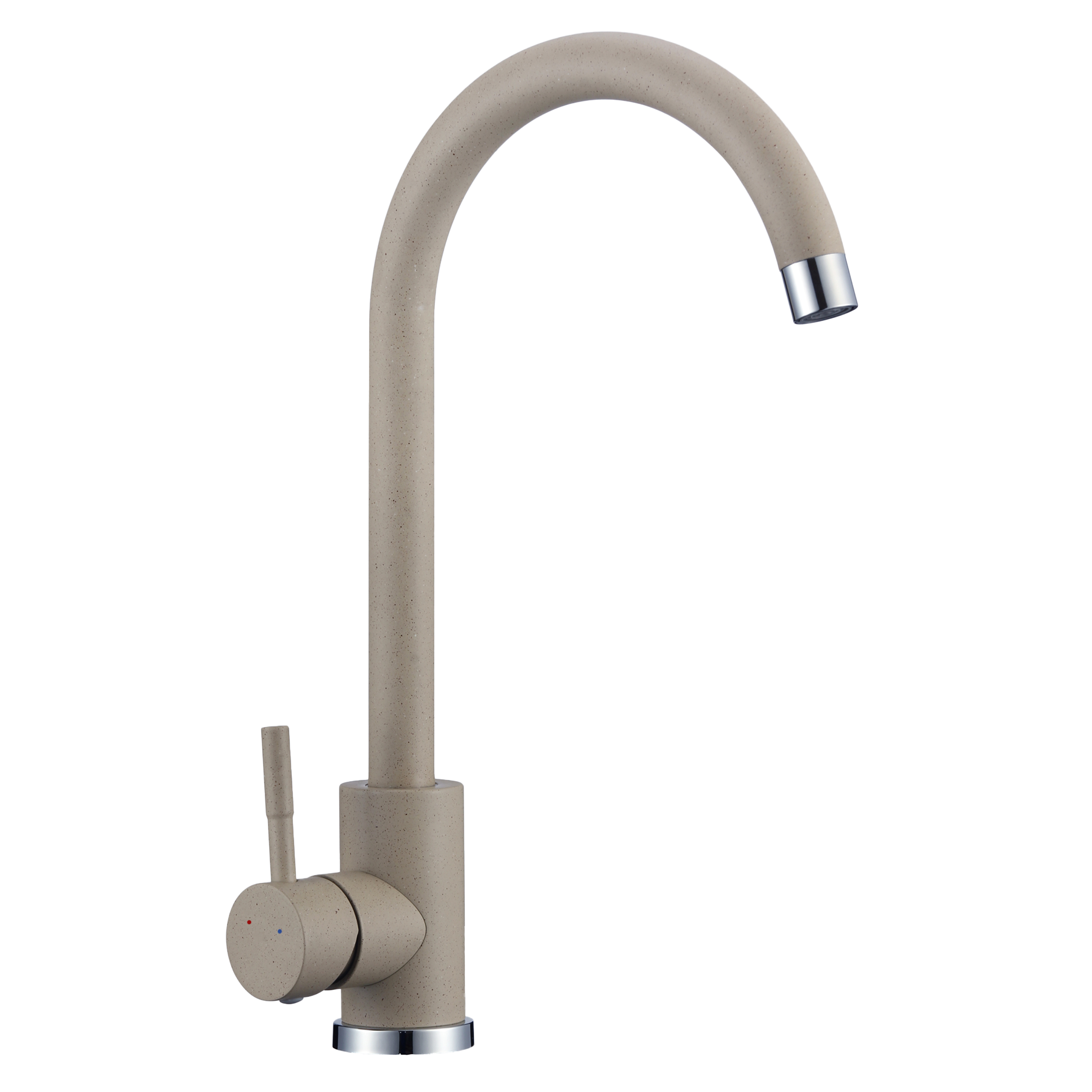 Bateria kuchenna Boco beżowy granit z wylewką U Kuchinox