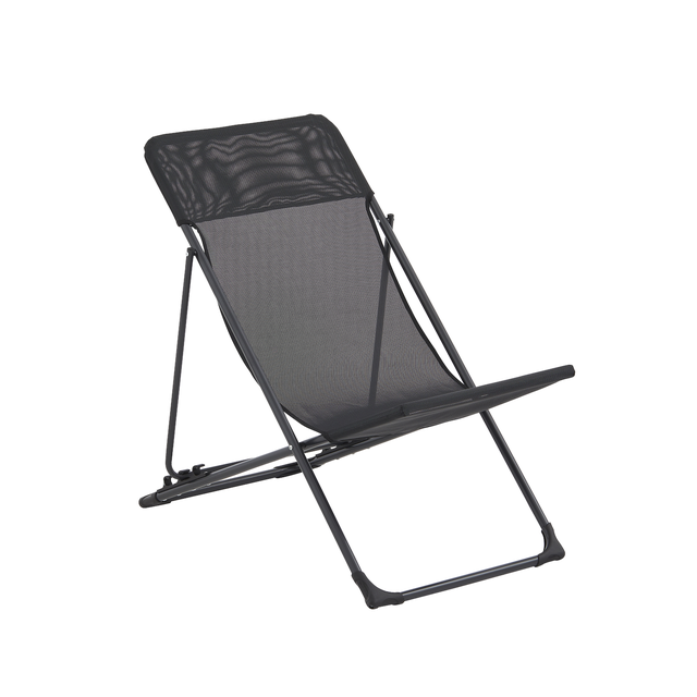 Chilienne de jardin pliable Lima en acier anthracite