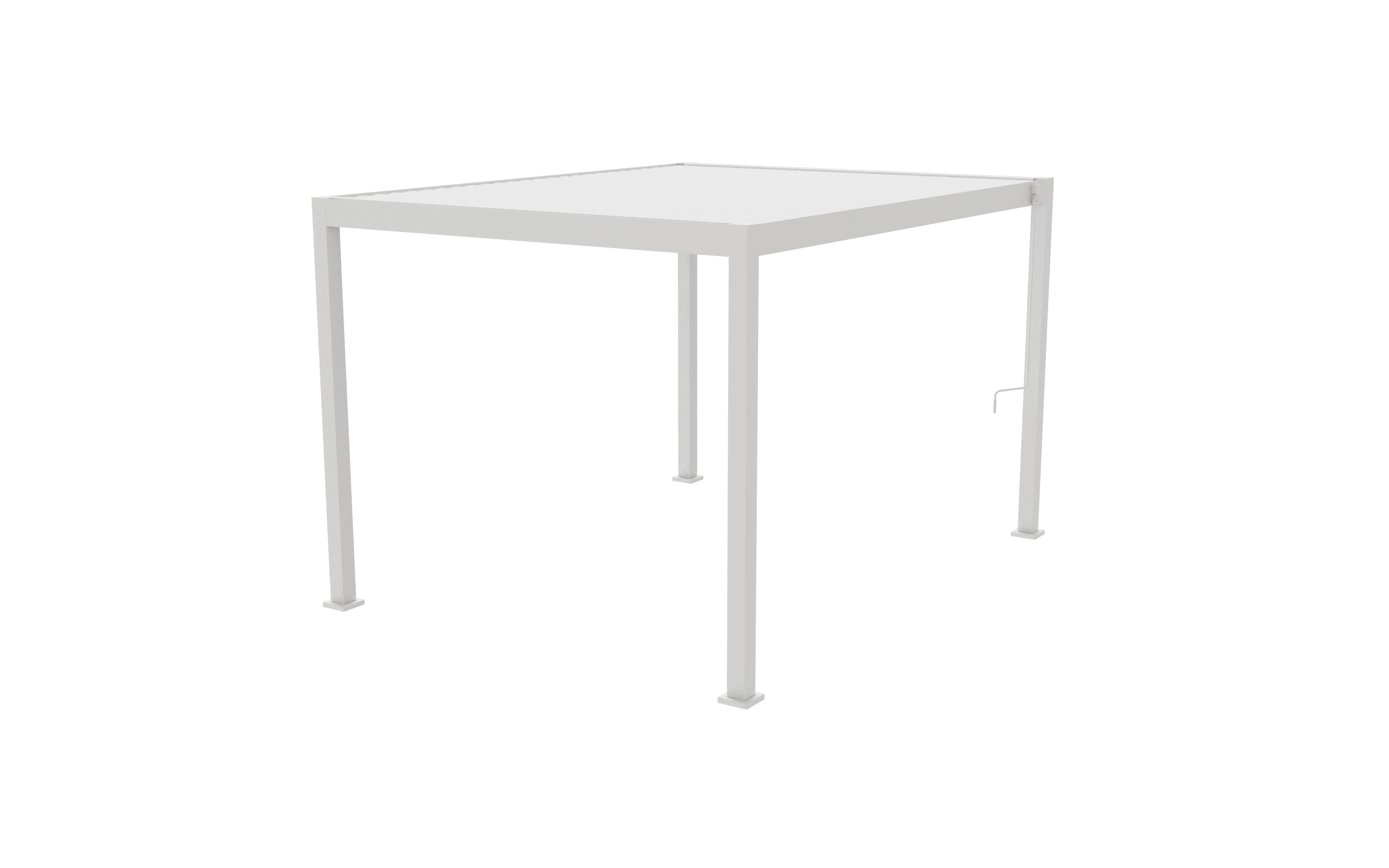 Pergola bioklimatyczna Clima Astra 300 x 393 cm biała Naterial