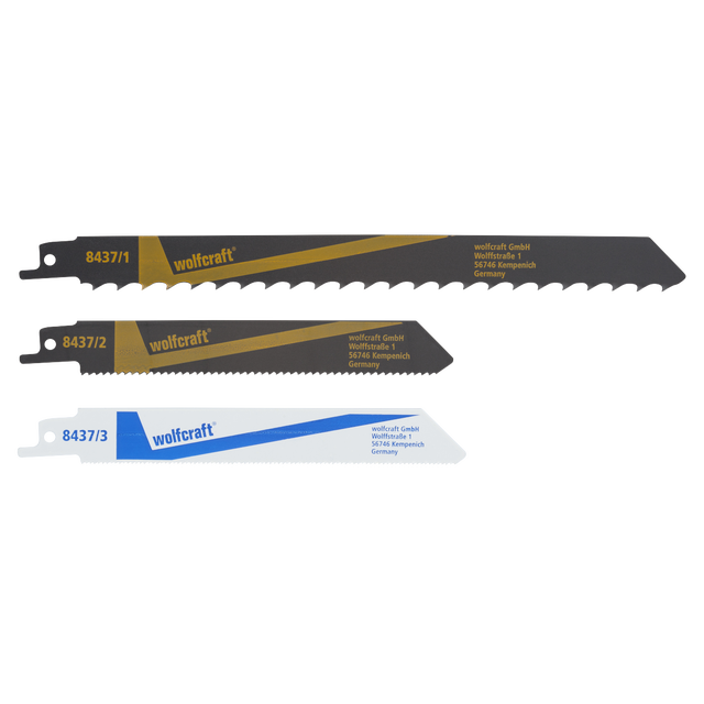 Brzeszczot do piły szablastej 8437000 3 szt. WOLFCRAFT