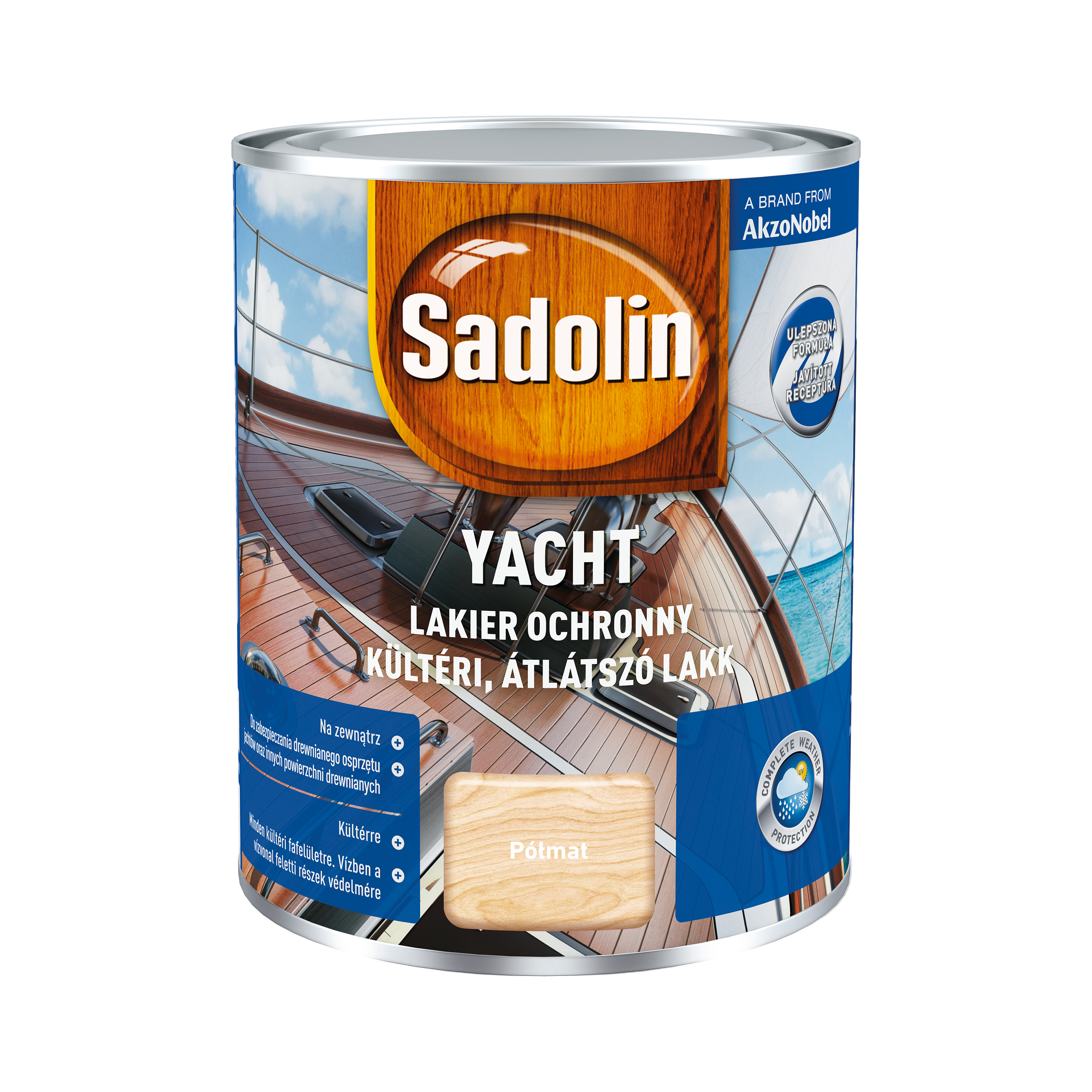 Lakier do drewna na zewnątrz YACHT 0.75 l Bezbarwny SADOLIN