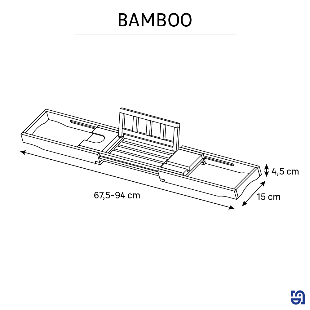 Półka nawannowa Bamboo Sensea - 10